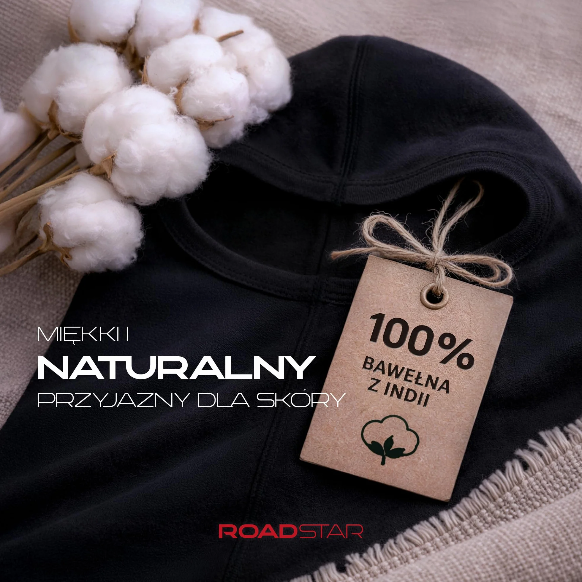 ROAD-STAR Kominiarka 100% bawełna rozmiar uniwersalny