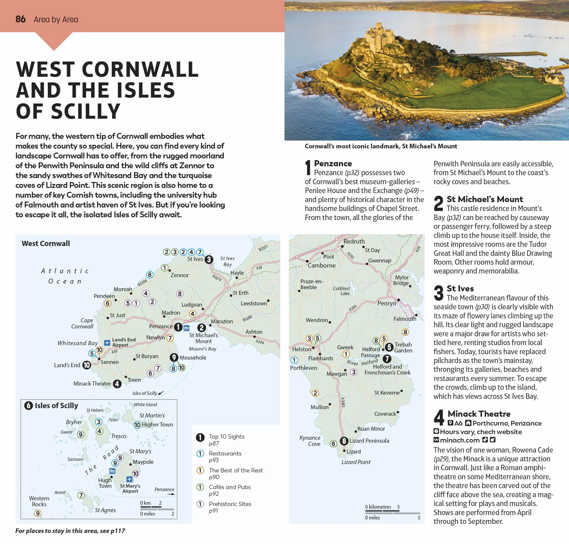 DK Top 10 Cornwall and Devon: Top 10 lists for your perfect trip, plus an all-weather folded map