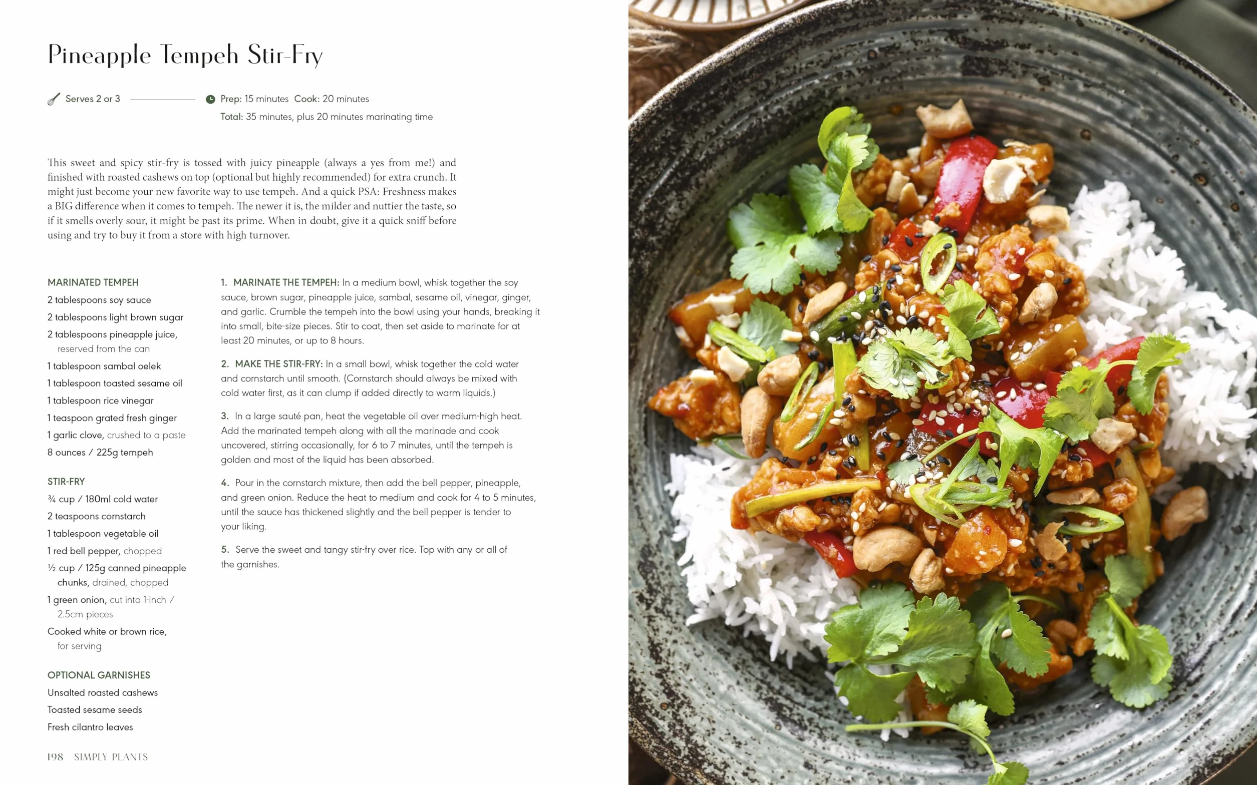 Simply Plants: Feel-Good Vegan Recipes to Nourish the Body and Soul: A Cookbook