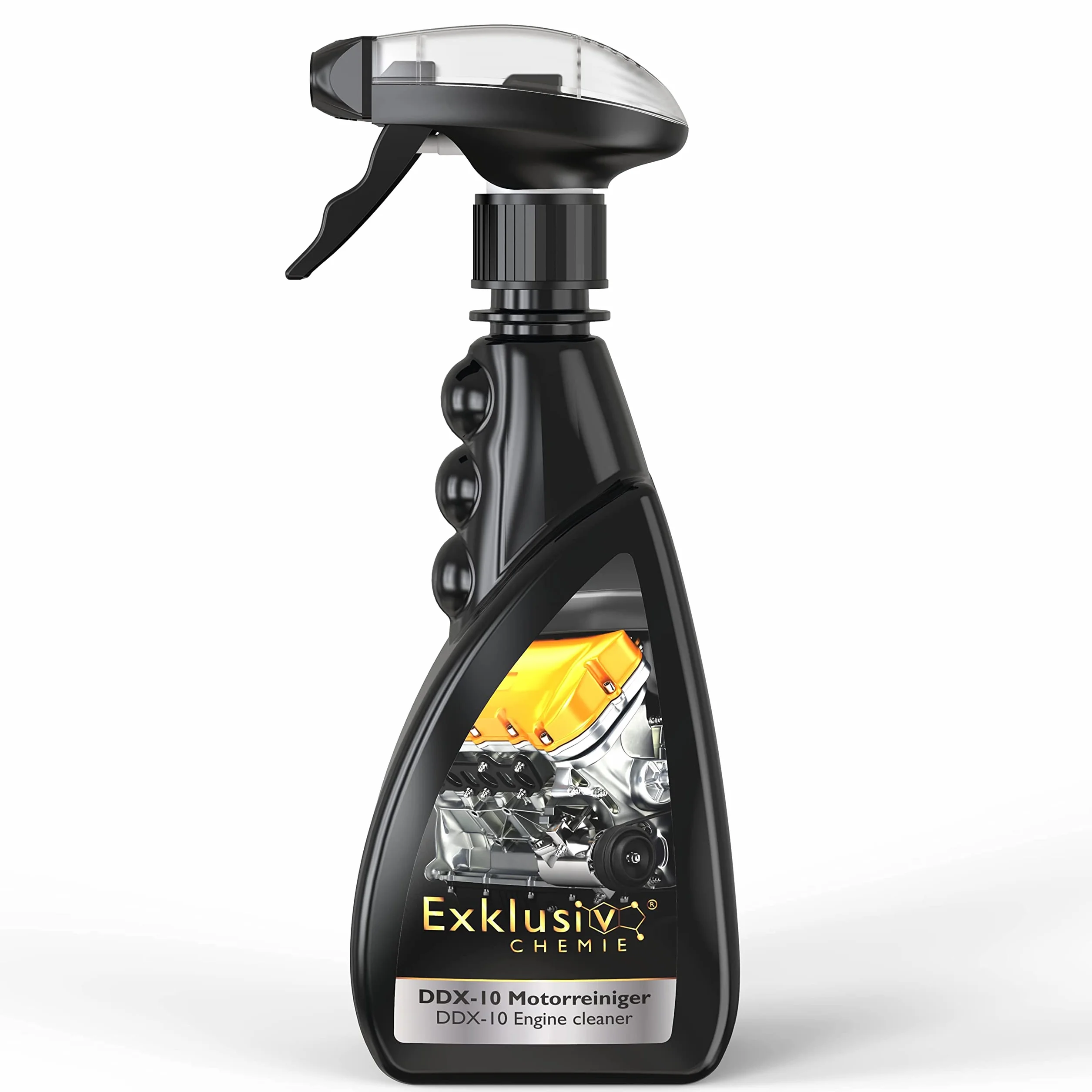 Exklusiv Chemie® Środek do czyszczenia silnika, rozpuszcza brud, olej, żywicę, środek do usuwania smoły, środek do czyszczenia silnika na zimno, środek do czyszczenia silnika, środek do czyszczenia części, odtłuszczacz, 500 ml