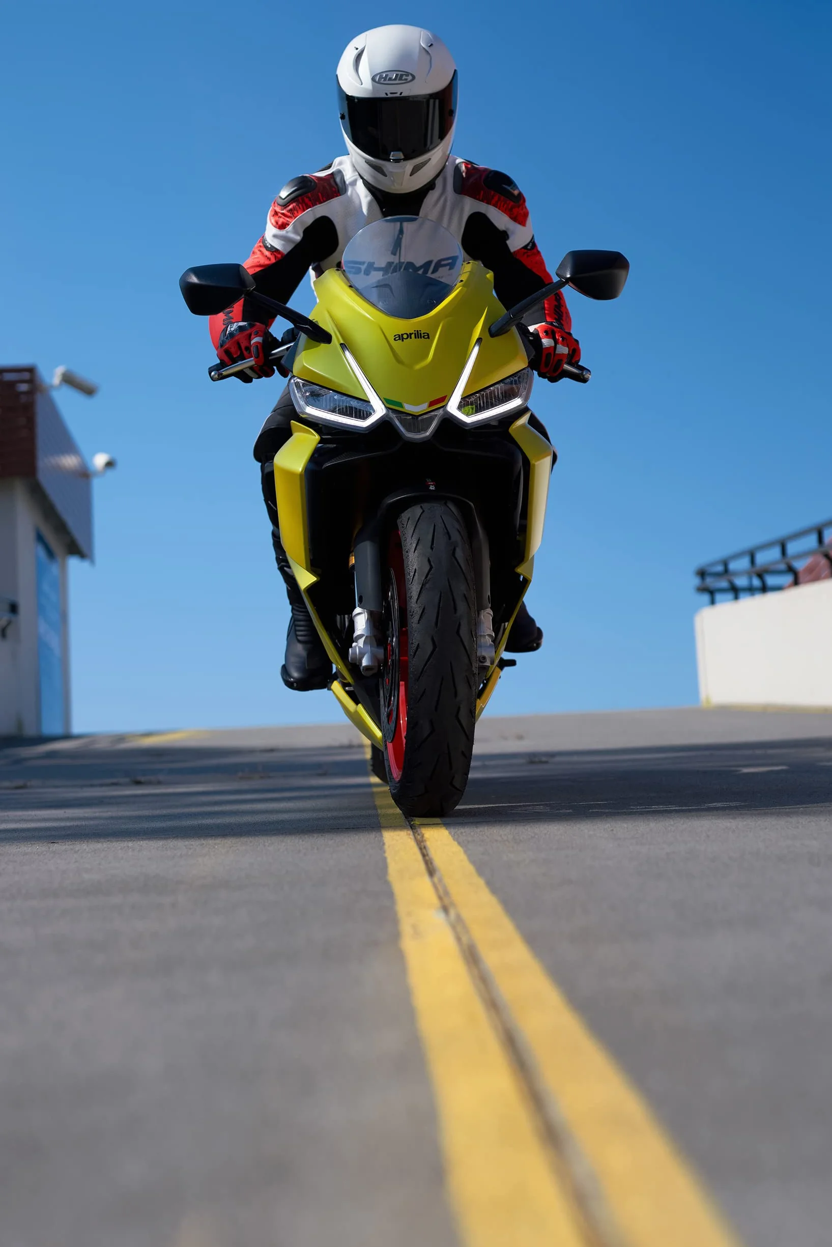 SHIMA Męska kurtka motocyklowa STR 2.0, Fluo, 46