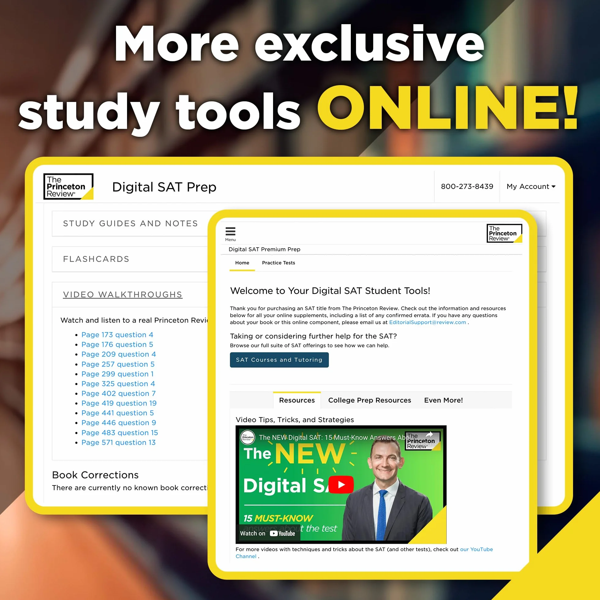 Princeton Review Digital SAT Premium Prep, 2024: 4 Practice Tests + Online Flashcards + Review & Tools (2024)