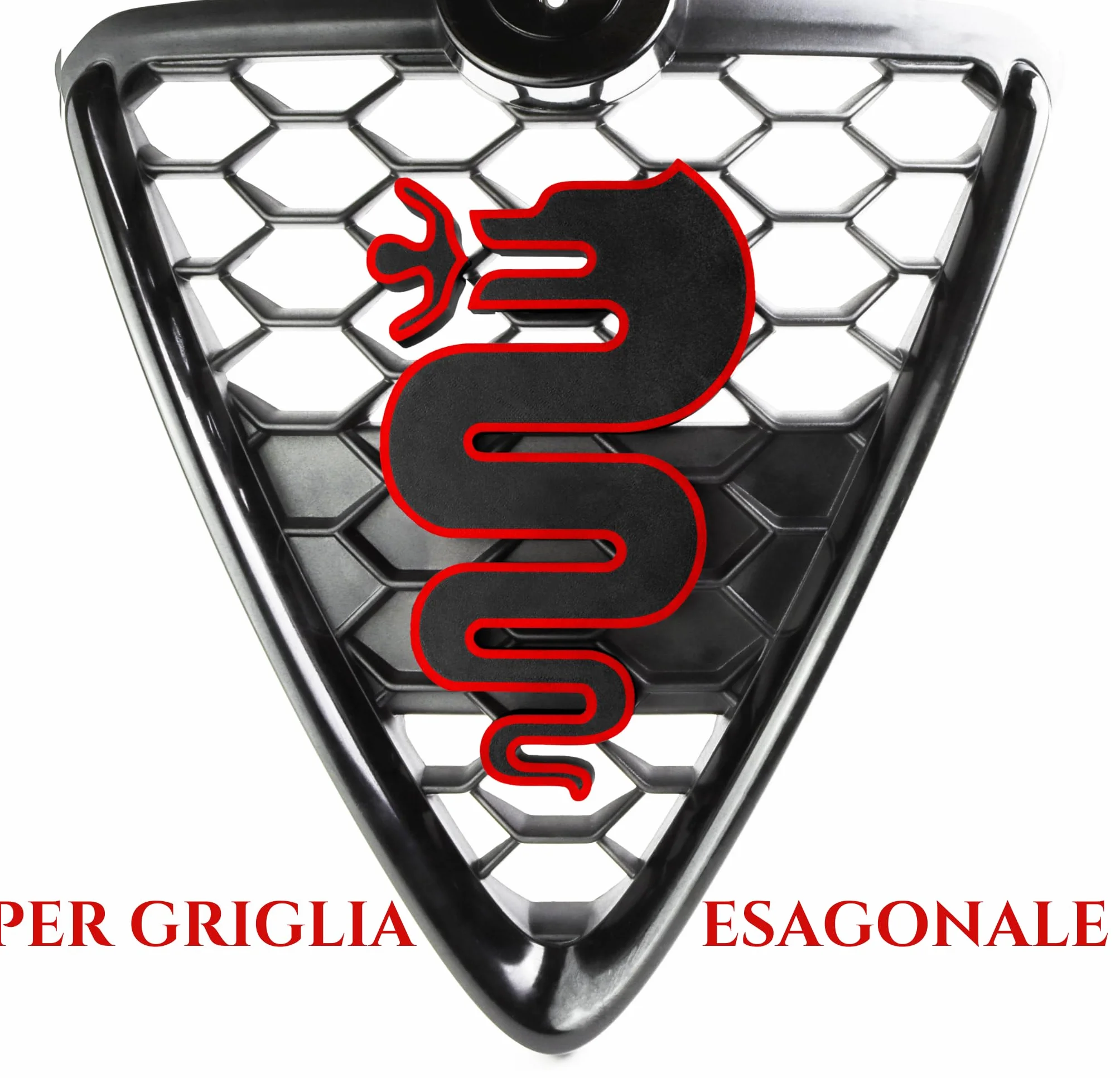 Akcesoria do grilla Alfa Romeo Giulietta Tuning Restyling 2016 (czarna)
