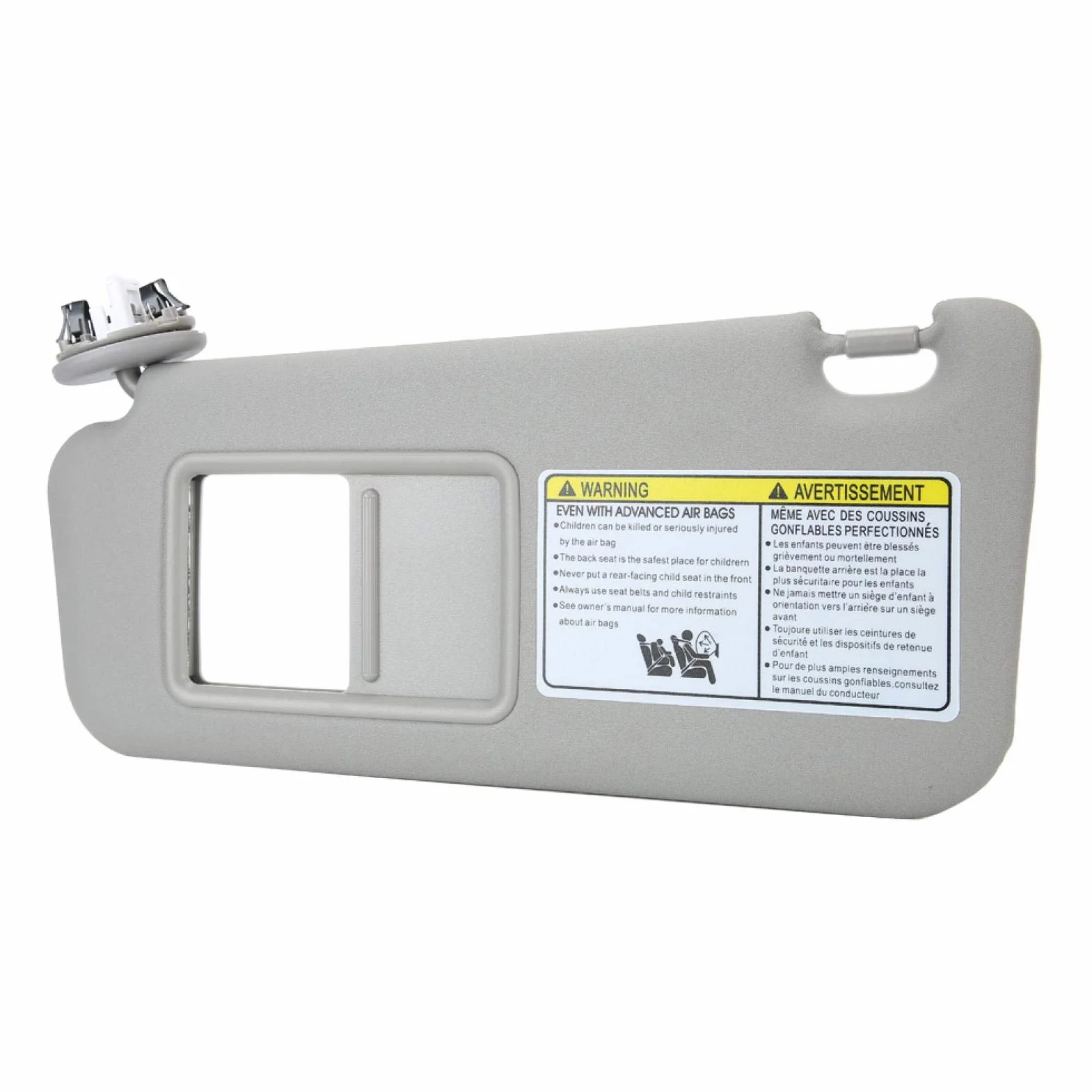 Auto szary lewa osłona przeciwsłoneczna po stronie kierowcy 74320-06800-B0 pasuje do 74320-42501-B2 pasuje do 2006 2007 2008 2009
