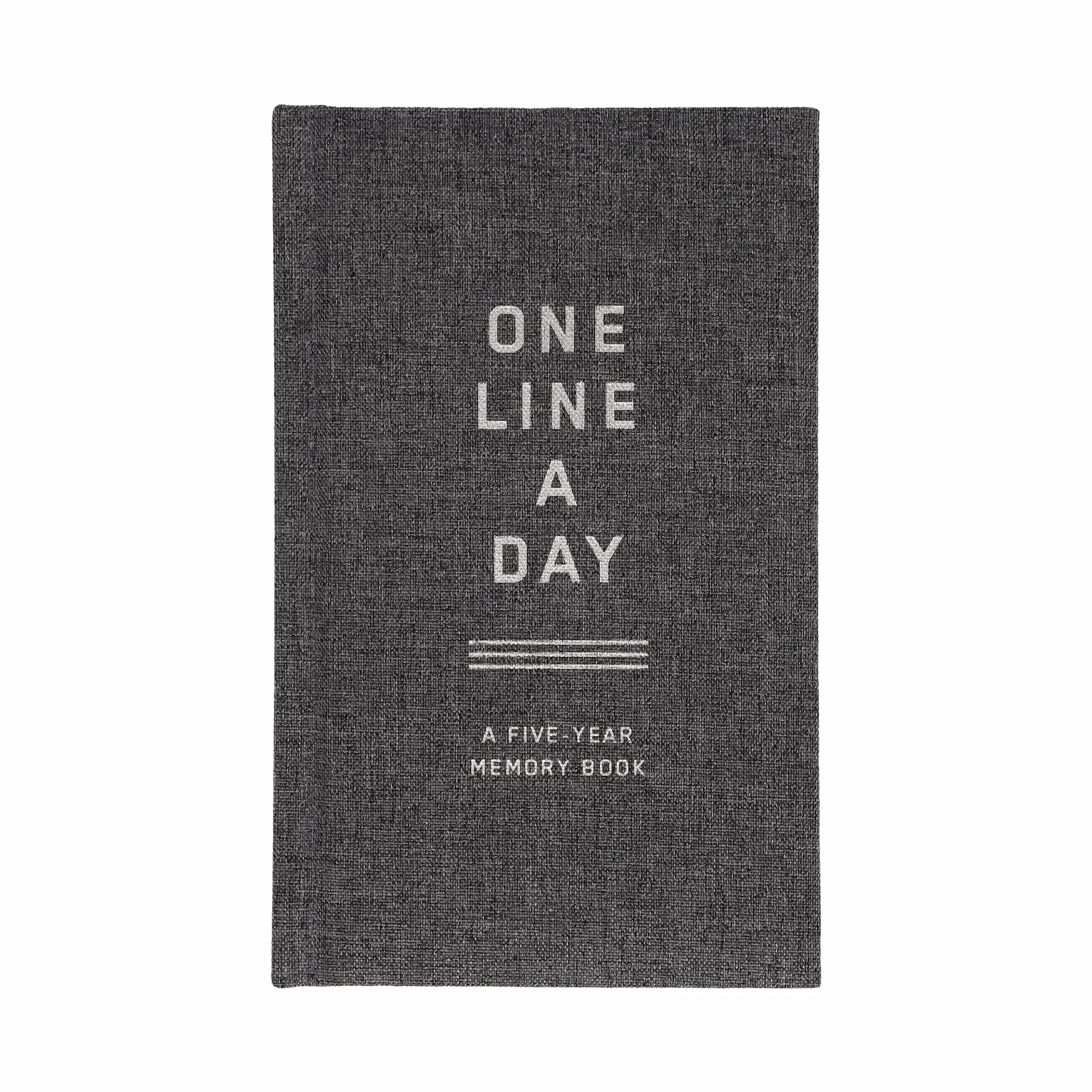 Charcoal Canvas One Line a Day: A Five-Year Memory Book