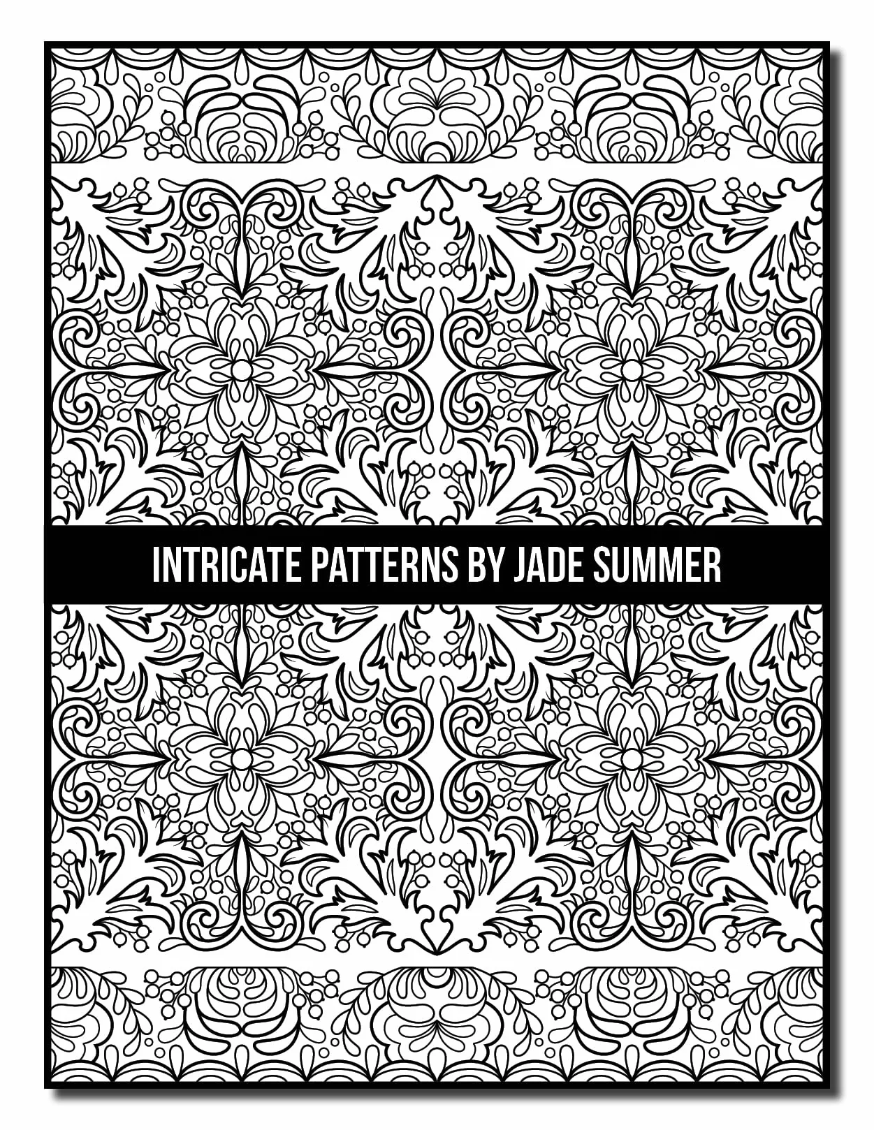 Intricate Patterns: An Adult Coloring Book with 50 Detailed Pattern Designs for Relaxation and Stress Relief