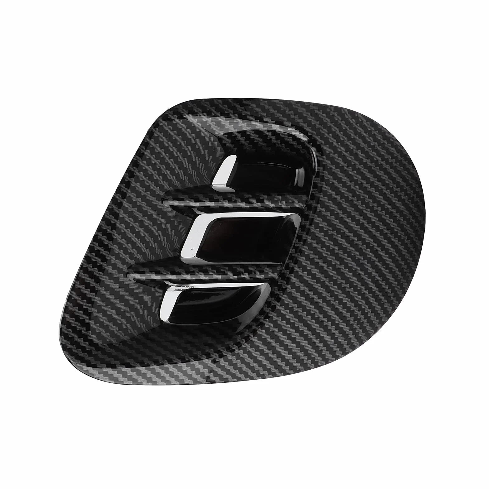 Aramox Tylny Błotnik Boczny Odpowietrznik Pasuje do Smart Fortwo/Forfour 453 2015-2021, ABS Tylny Błotnik Boczny Odpowietrznik Pokrywa Wykończenia Wymiana(Styl z włókna węglowego)