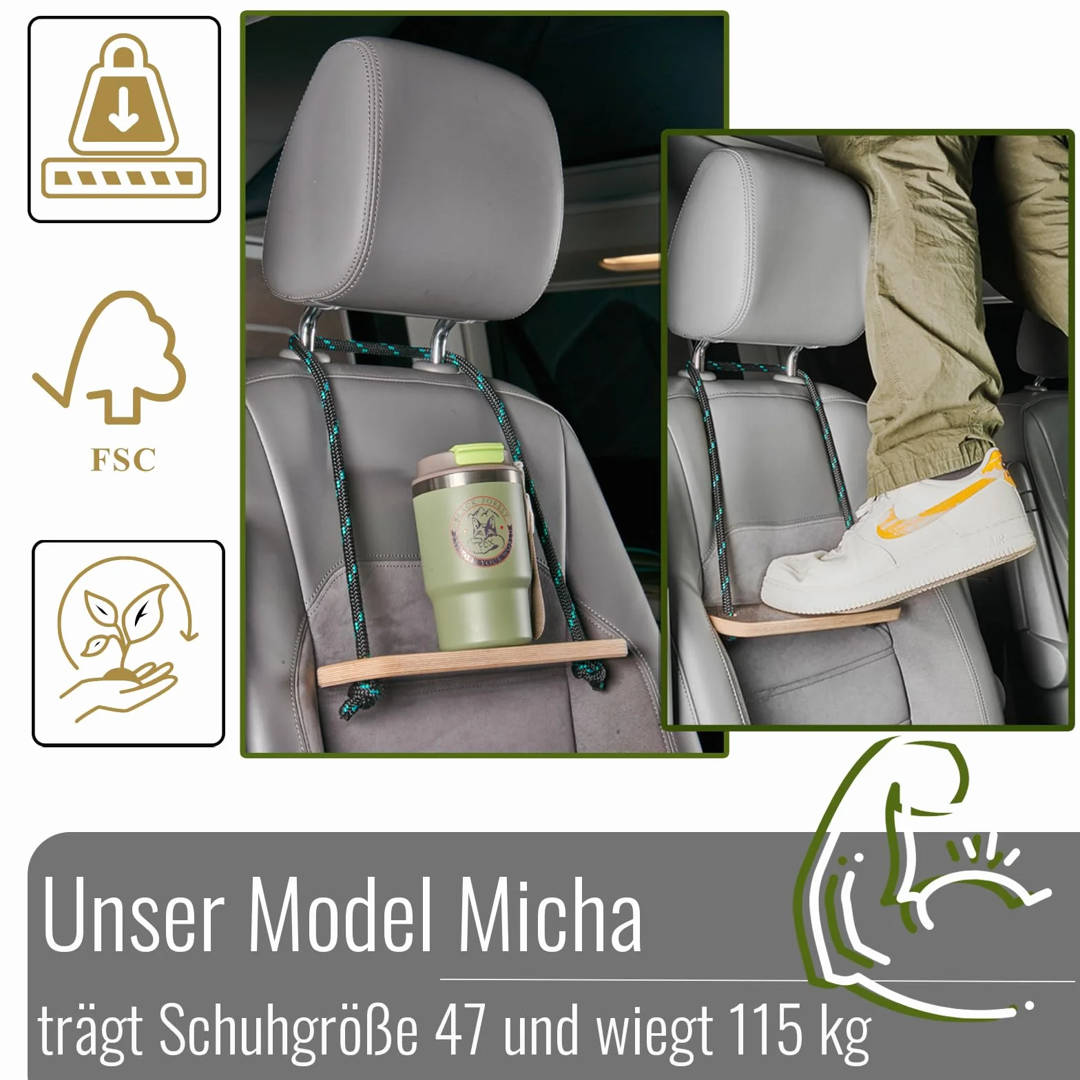 HOLZI do wysokiego dachu, stopień drabiny do rozkładanego dachu kampera, kompatybilny z VW California Beach, Mercedes-Benz Marco Polo, inteligentny uchwyt do tabletu (pomoc przy