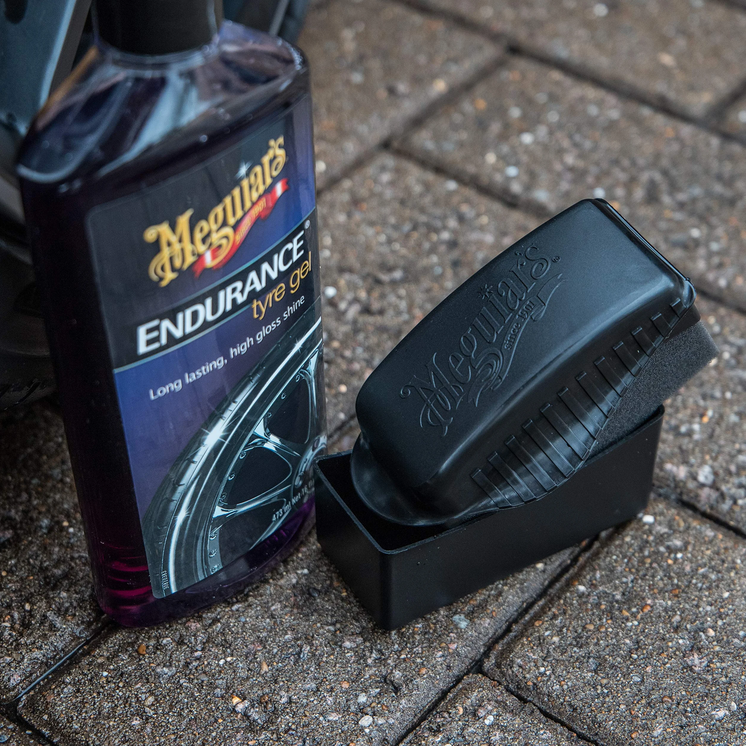 Meguiar's ME X3090 Aplikator Środka Pielęgnacyjnego Do Opon, Czarny, 15 x 8 x 21 cm