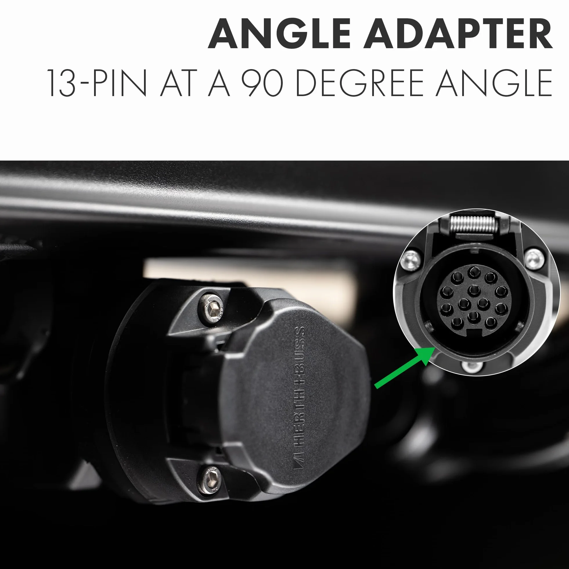 Adapter kątowy 90 stopni 13-biegunowy wodoszczelny do hak holowniczy Tesla Model 3