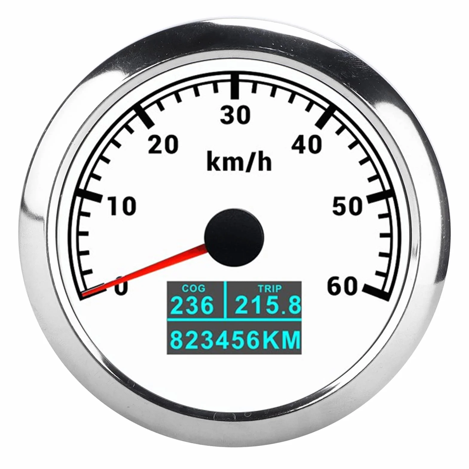 85MM Prędkościomierz GPS, 3 w 1 Cyfrowy Licznik Kilometrów Zestaw Miernika Prędkości, 60 Km/H Całkowity Przebieg Podróży COG Samochód Ciężarówka Prędkościomierz Motocyklowy Wskaź