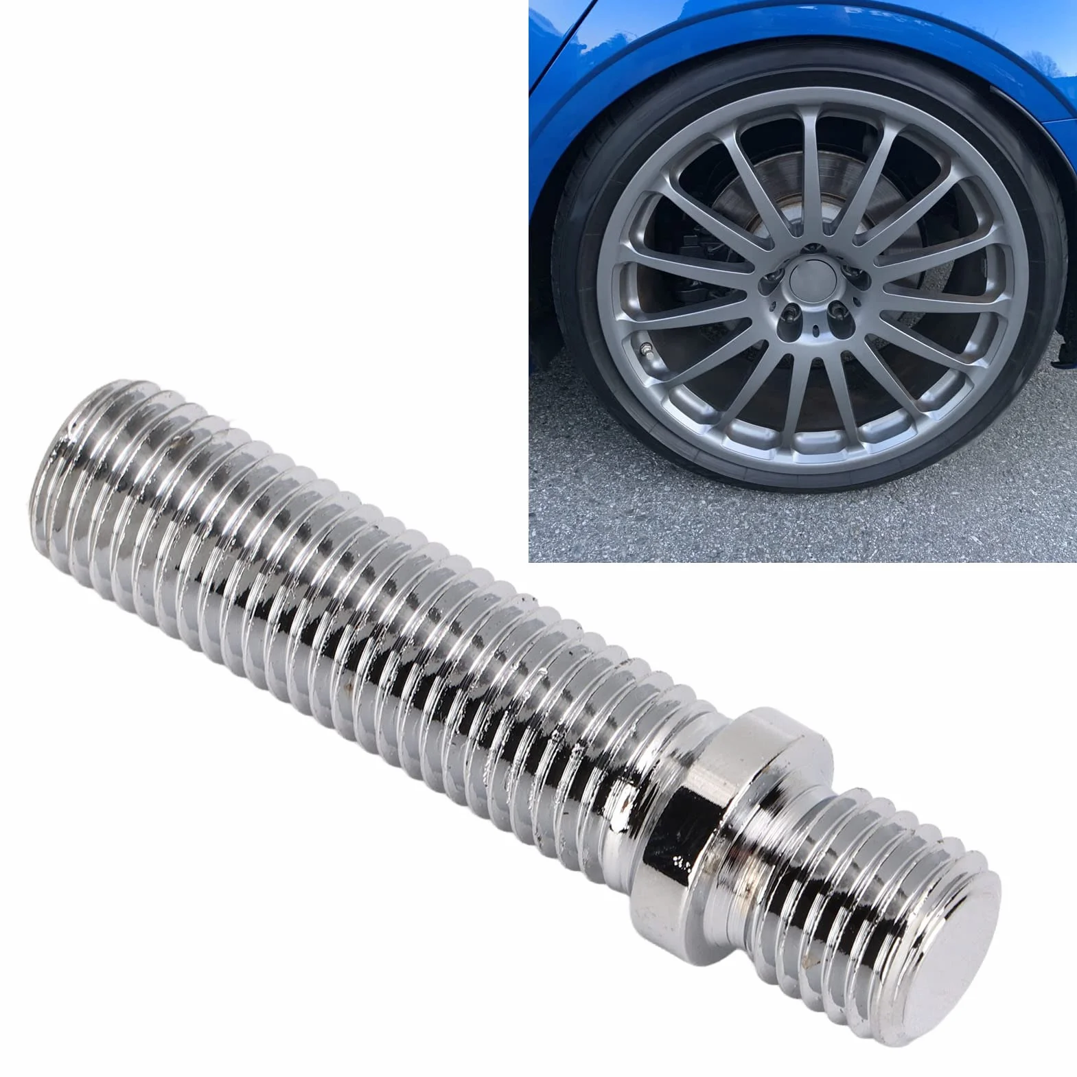 Konwersja Szpilek Koła, Fydun 20 Sztuk 58mm Rozszerzony Kołek Koła Długość Trzonu 41 Mm Adapter Szpilek śrub do Konwersji Koła Dla Samochodów(M12x1.25 to M12x1.5)