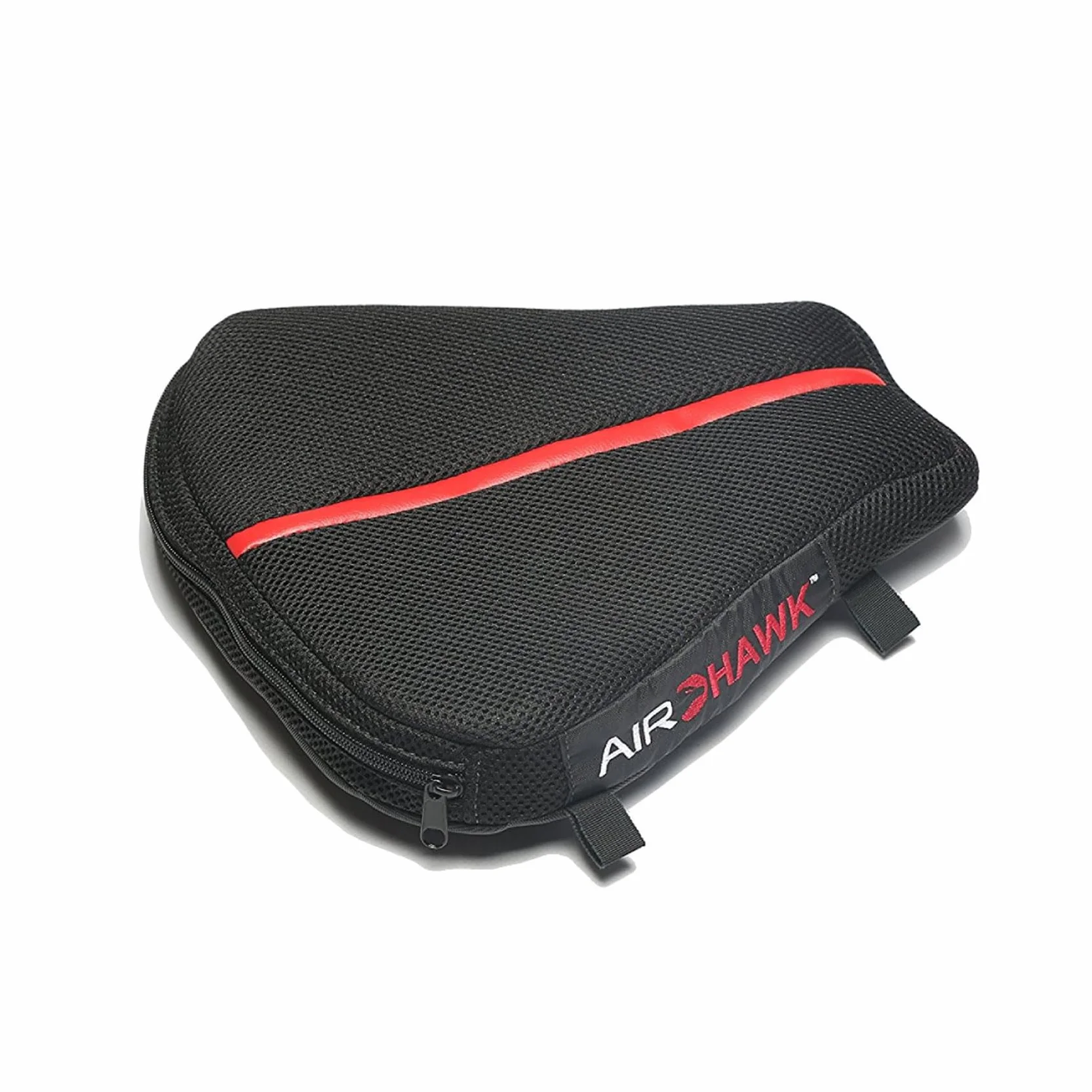 AIRHAWK 11" x 11" Dual Sport Motorcycle Seat Cushion - Lightweight Portable Inflatable Multi-Cell Air Pad with Breathable Spacer Mesh Cover & Non-Skid Bottom