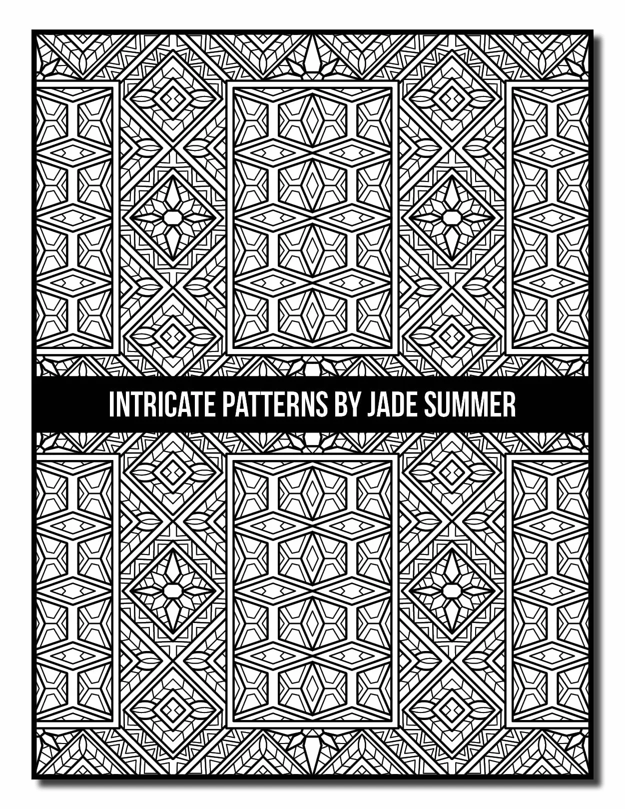 Intricate Patterns: An Adult Coloring Book with 50 Detailed Pattern Designs for Relaxation and Stress Relief