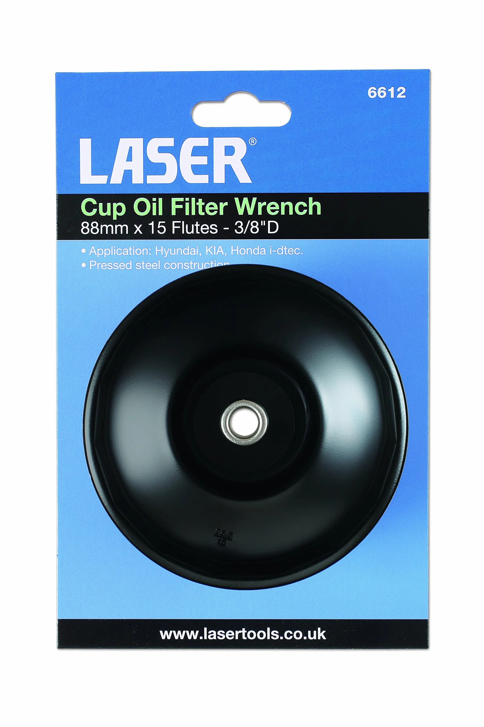 Klucz Laser 6612 88 mm Czarny