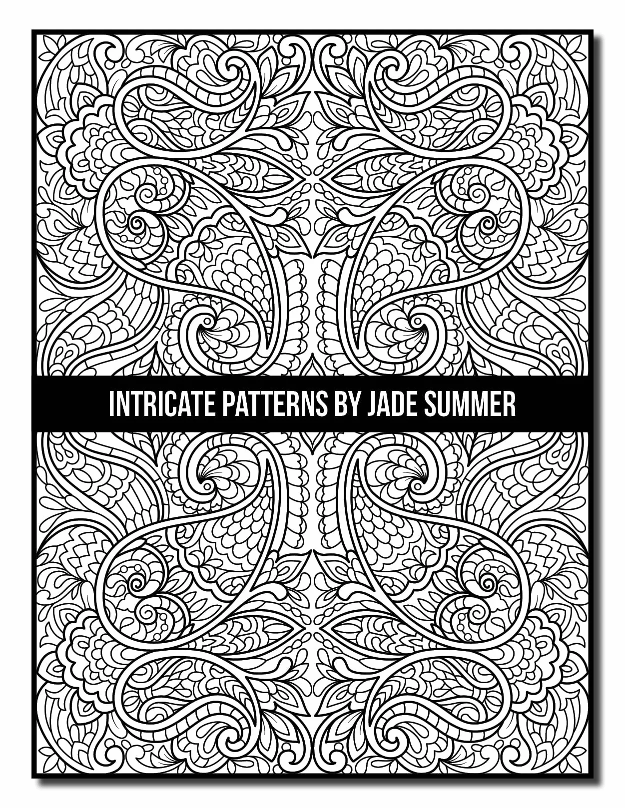 Intricate Patterns: An Adult Coloring Book with 50 Detailed Pattern Designs for Relaxation and Stress Relief