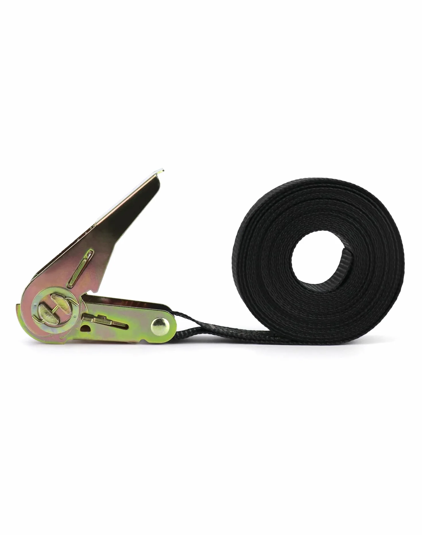 QWORK 2 sztuki pasów z grzechotką, pasy z grzechotką, 6 mx 25 mm, do motocykla, samochodu, przyczepy, domu