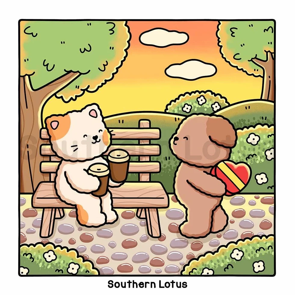 Fuzzy In Love: Coloring Book for Adults and Teens Featuring Little Fuzzy Animals in Love Moments and Cozy Activities, Cute Designs for Relaxation and Chill