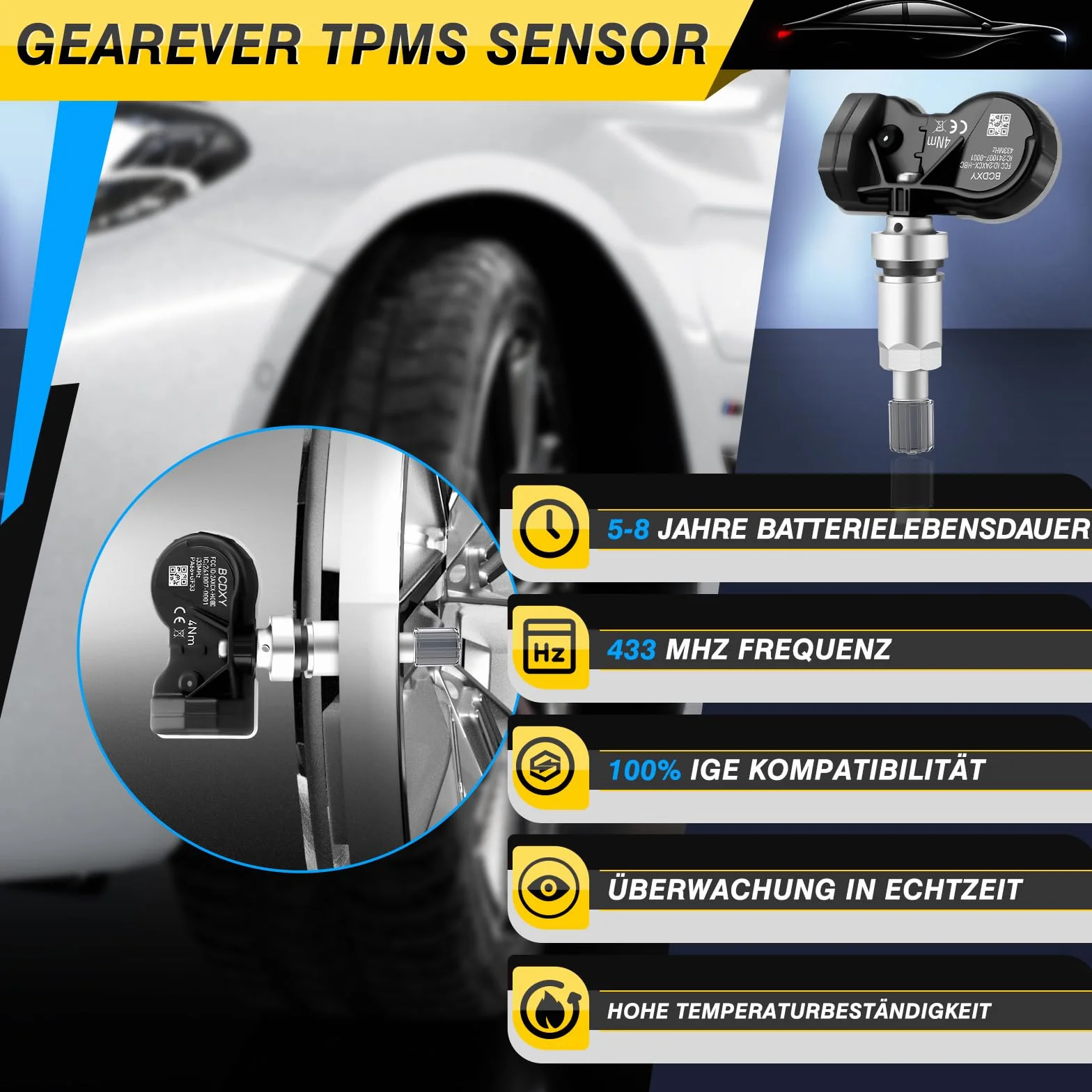 Czujnik ciśnienia w oponach multiprotokół TPMS RDKS pasuje do Mercedes-Benz A B CLA CLK CLS GLA GLS AMG R SLR S V CLASS do prawie wszystkich modeli 36236781847 36236779490 36106790054