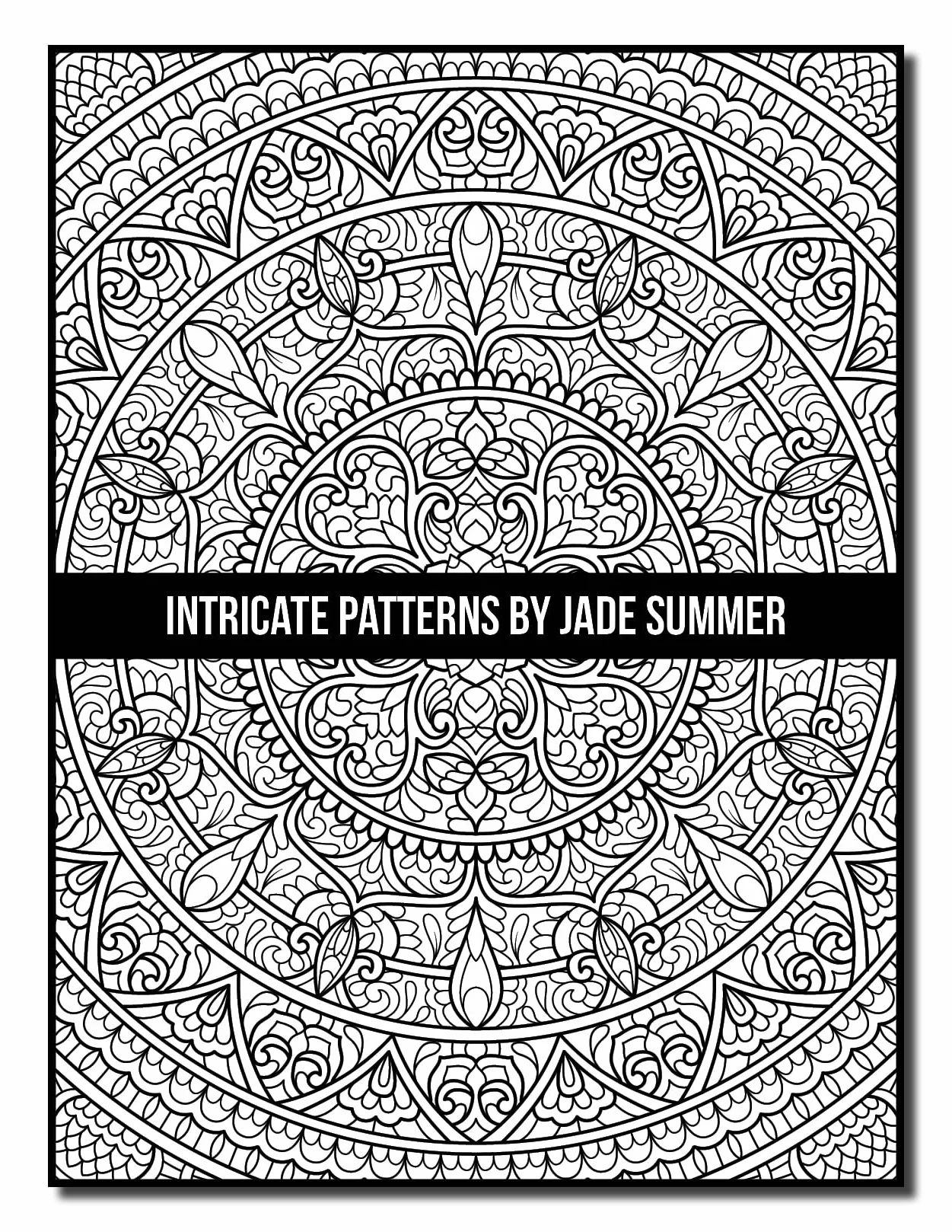 Intricate Patterns: An Adult Coloring Book with 50 Detailed Pattern Designs for Relaxation and Stress Relief