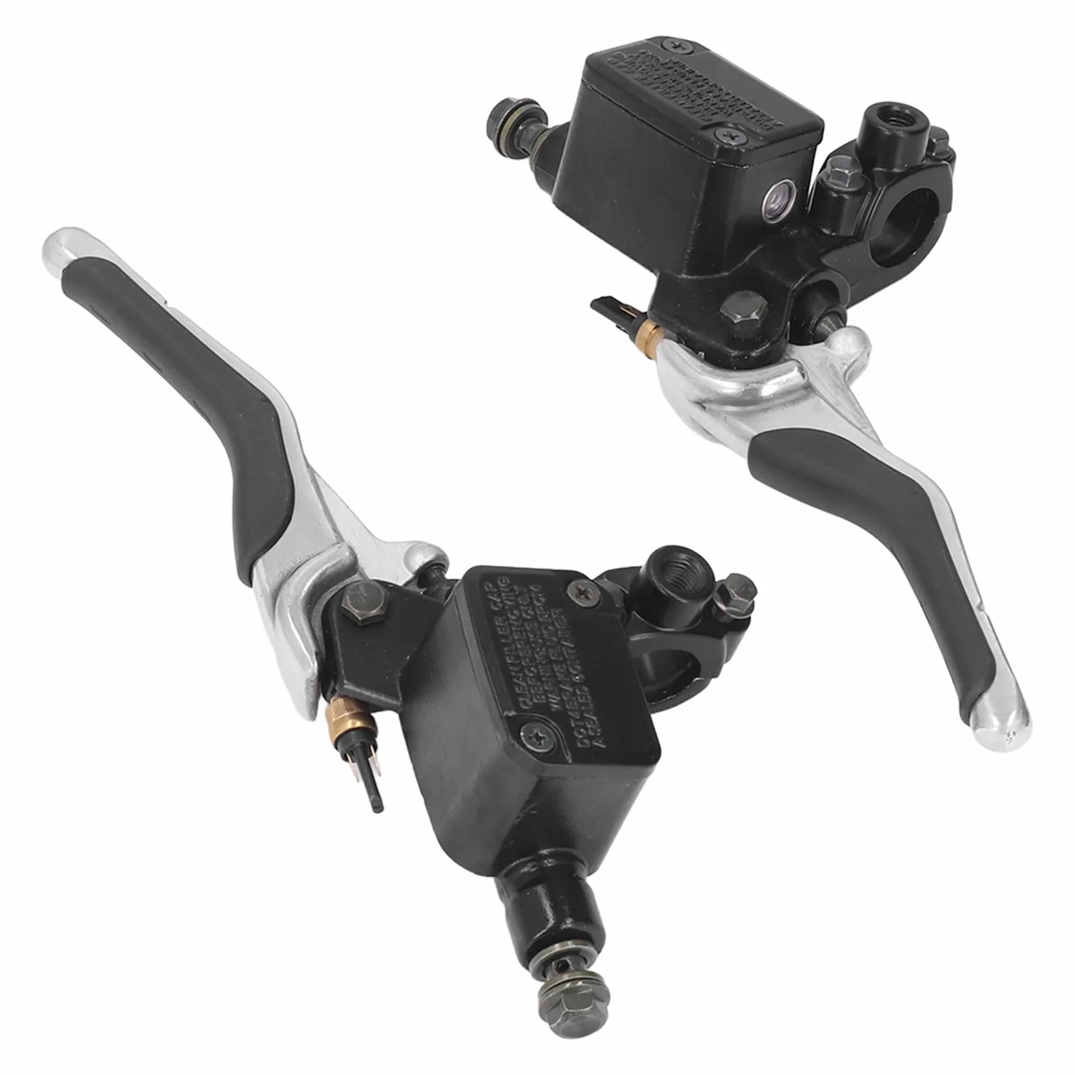 Dźwignia Klamki Hamulca, Para Motocykl Lewa Prawa Dźwignia Klamki Hamulca z Puszką Olejową Zamiennik CNC ze Stopu Aluminium dla YQ50 Aerox 1997-2013