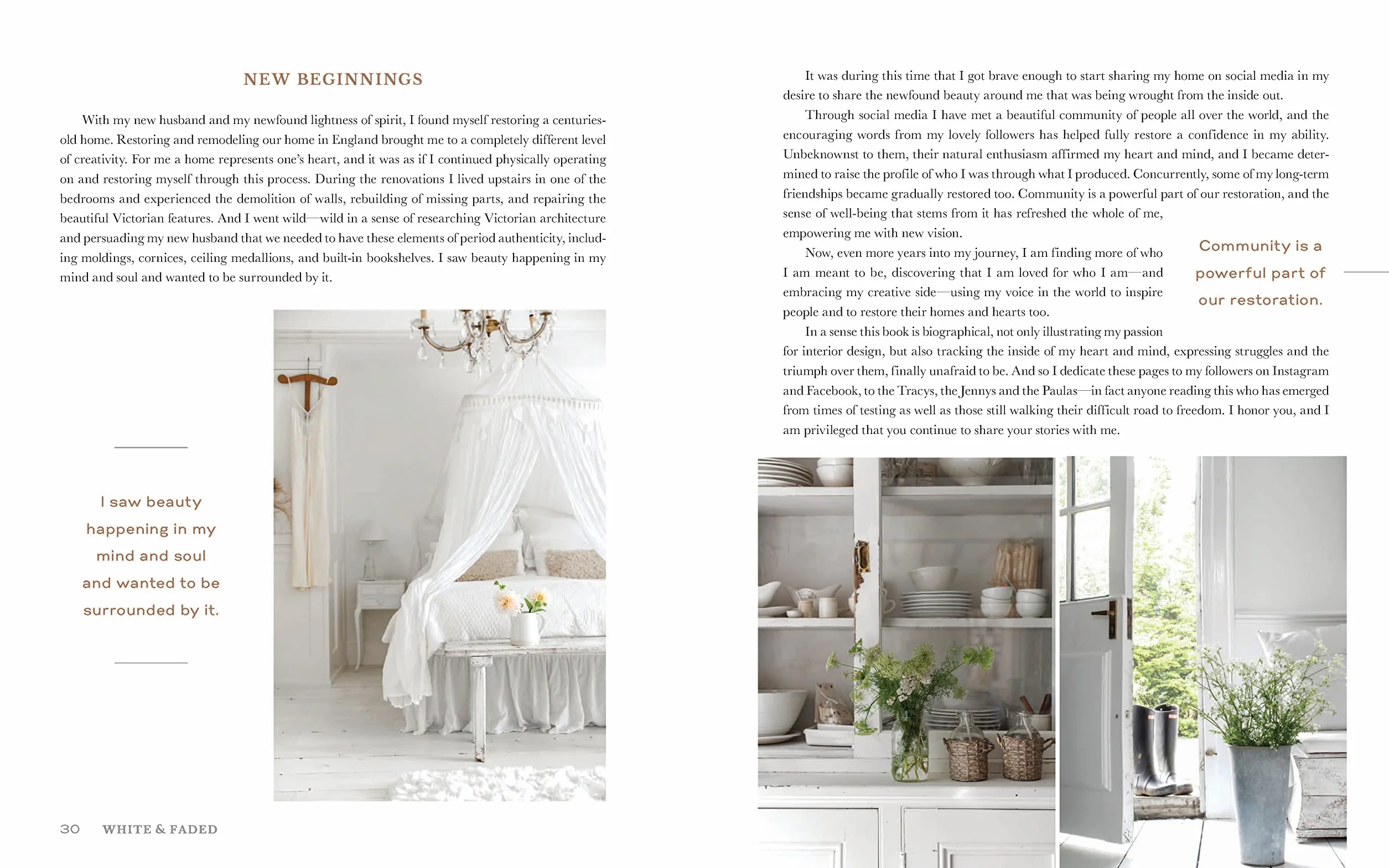 White and Faded: Restoring Beauty in Your Home and Life (the Perfect Gift for People Who Love Interior Design, Decorating, and Creating Beautiful, Healing Spaces at Home)