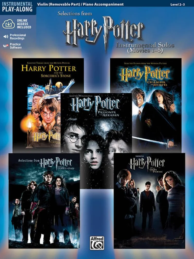 Harry potter - instrumental solos (movies 1-5) - violin and piano accompaniment +cd: Violin / Piano Accompaniment (incl. Online Code)