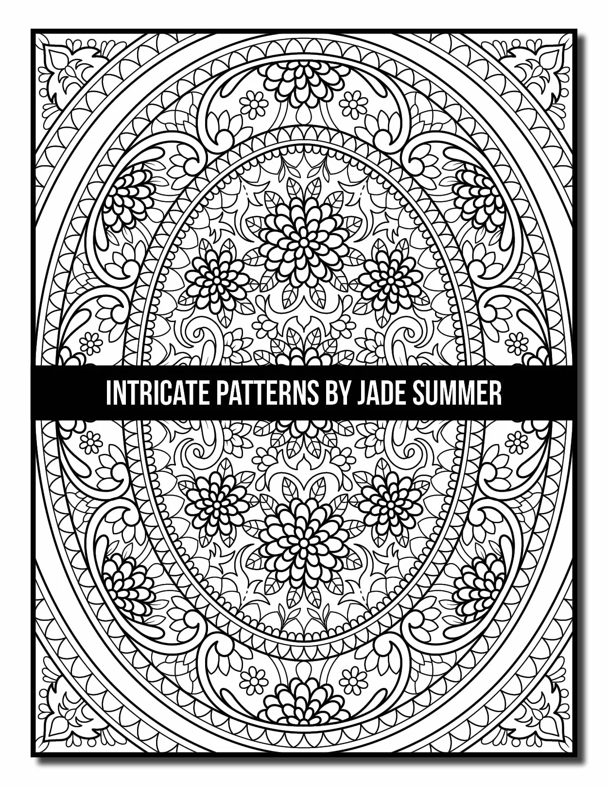 Intricate Patterns: An Adult Coloring Book with 50 Detailed Pattern Designs for Relaxation and Stress Relief