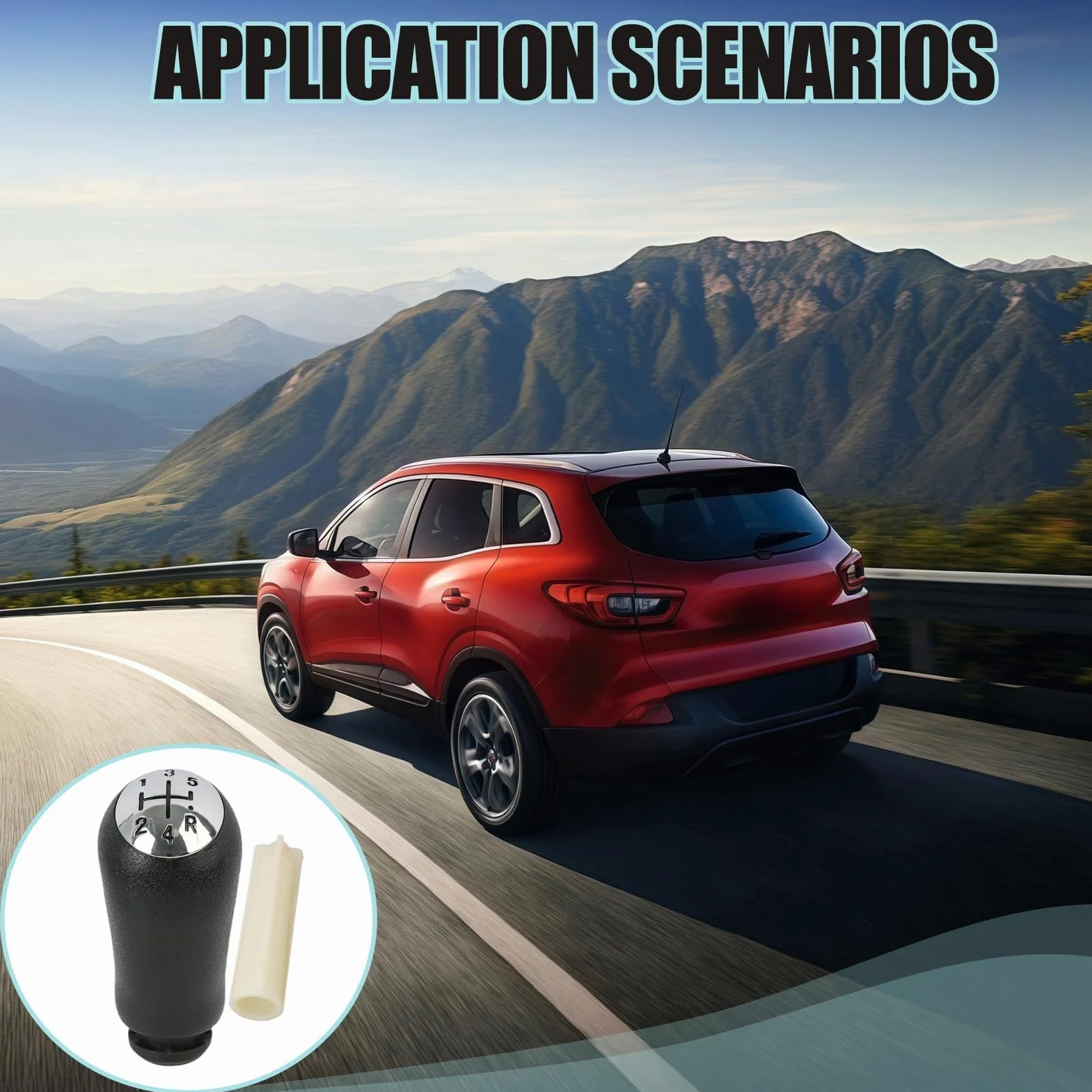 RENAULT Przycisk zmiany biegów 5-biegowy kompatybilny CLIO MK3 MEGANE MK2 SCENIC MK2 Kangoo z adapterem