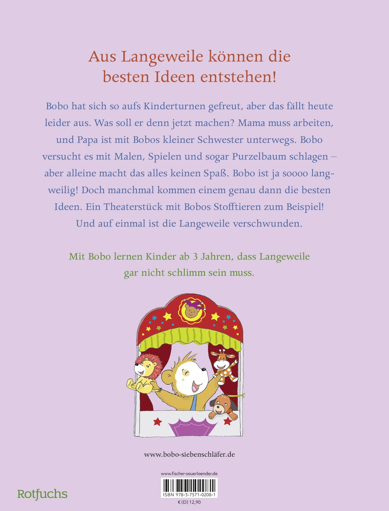 Bobo Siebenschläfer hat Langeweile: Vorlesegeschichten für Kinder ab 3 Jahren: 4