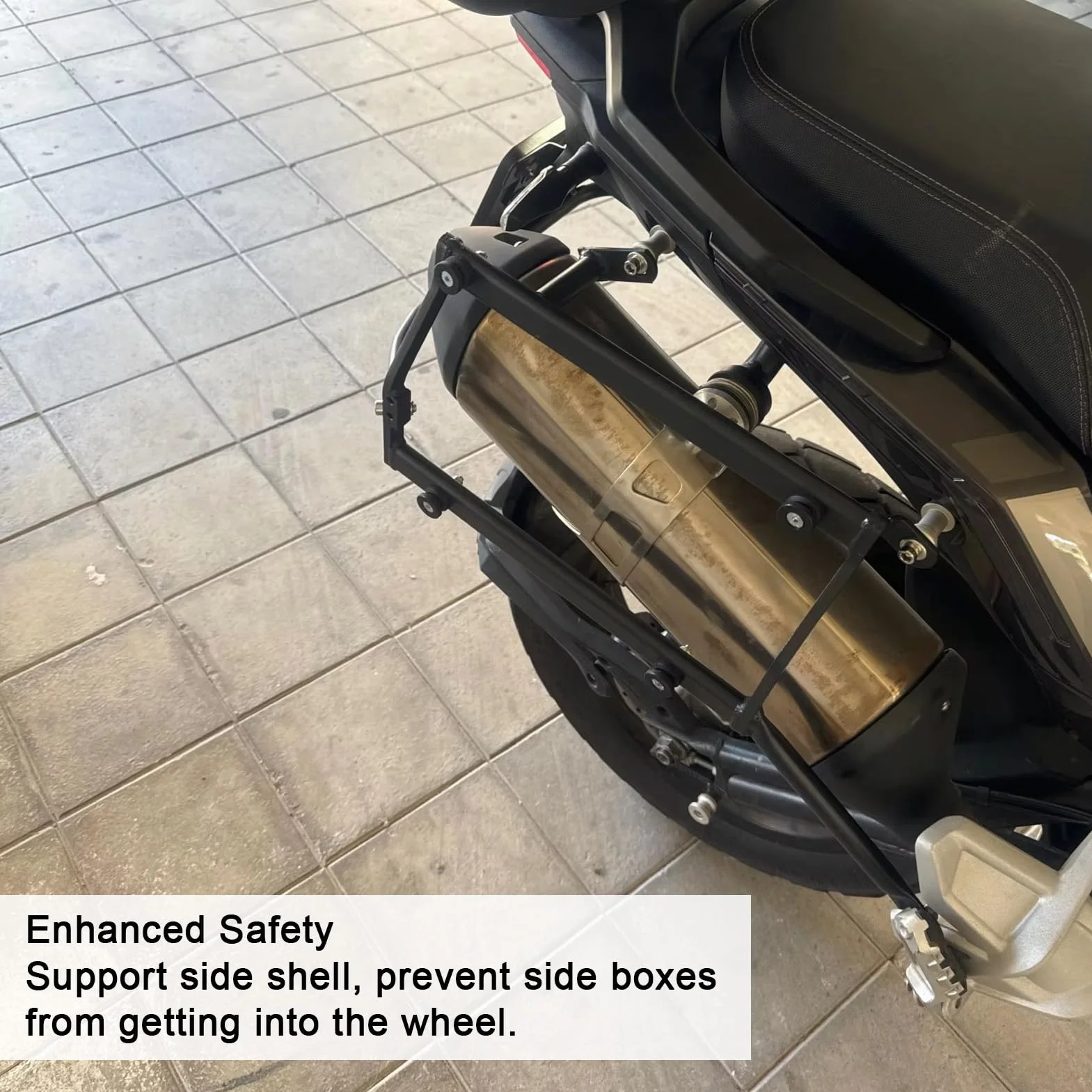 Bagażnik Boczny Motocykla do TRK 502x Metalowy Stojak Wspornik
