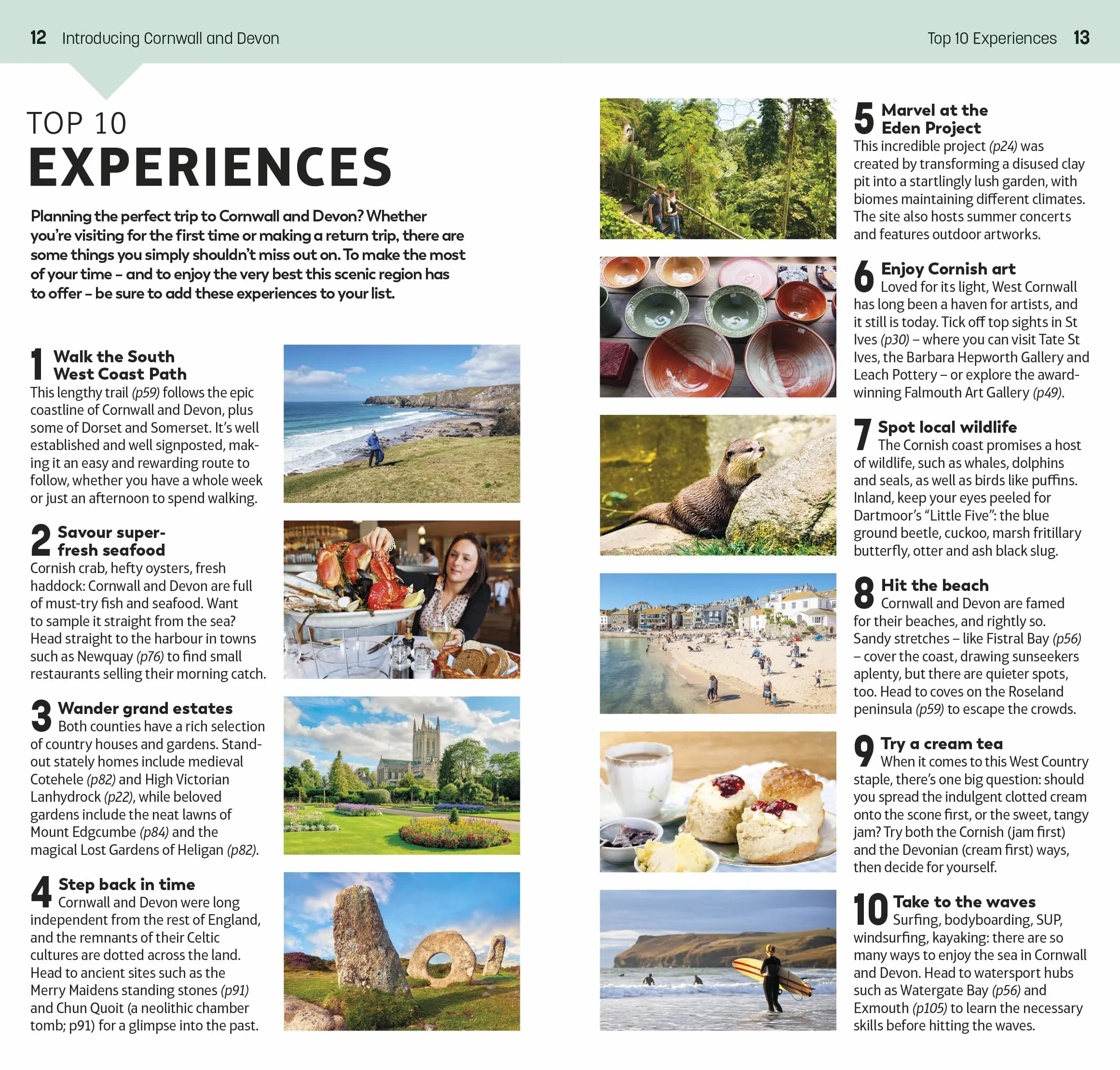 DK Top 10 Cornwall and Devon: Top 10 lists for your perfect trip, plus an all-weather folded map