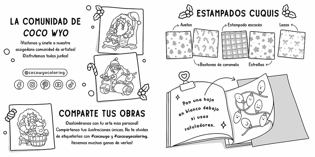 Dulce Navidad: Un mundo adorable para colorear y relajarse