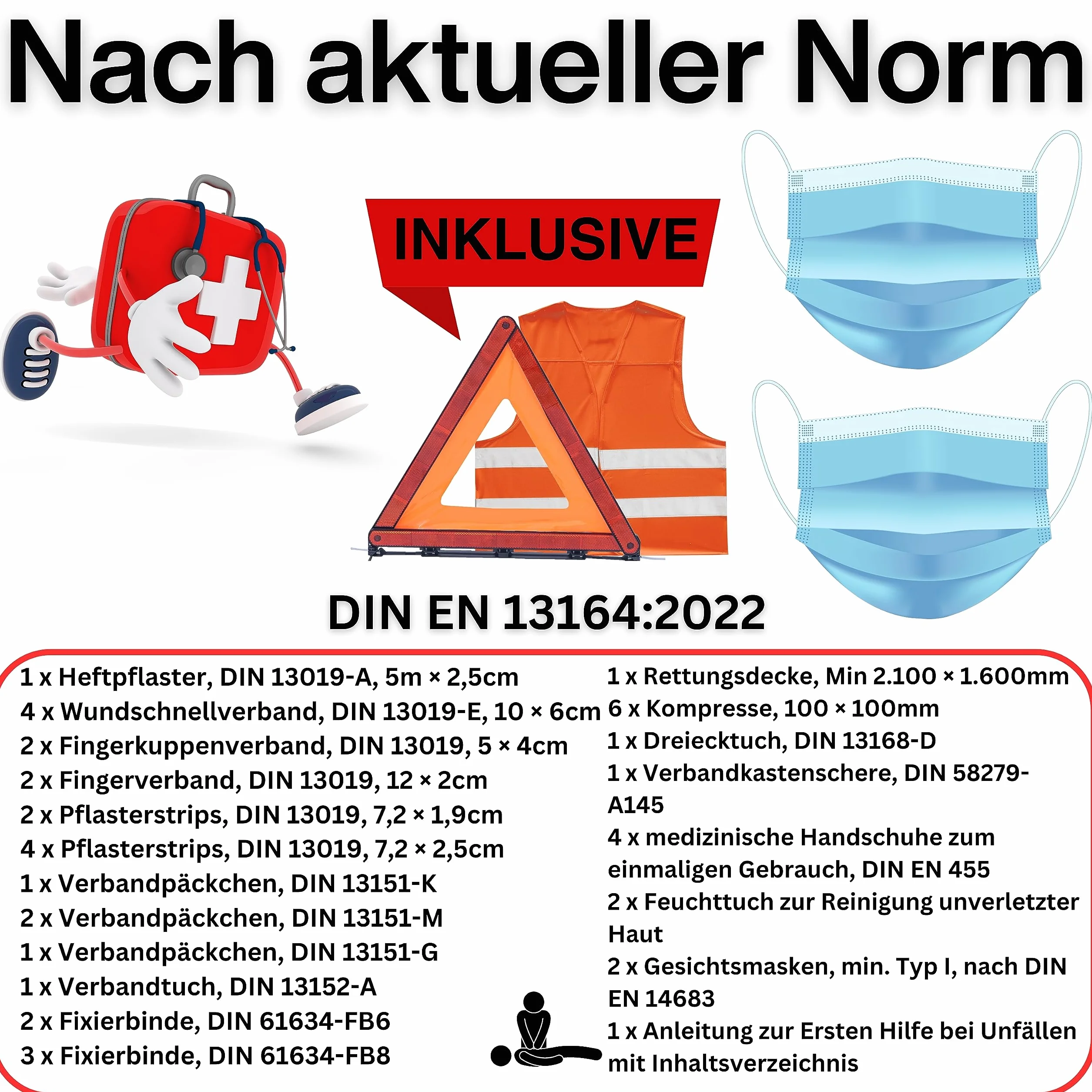 PETEX 43999704 torba kombi p l u s z zapięciem na rzep, najlepsza z trójkąta ostrzegawczego EURO, wypełnienia opatrunkowego i kamizelki bezpieczeństwa, czarna