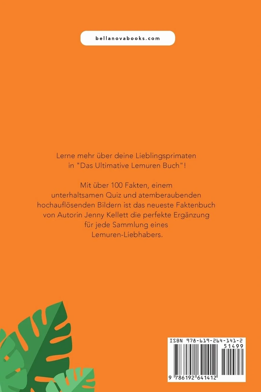 Lemuren-Bücher: Das Ultimative Lemuren-Buch für Kinder: 100+ erstaunliche Fakten über Lemuren & Makis, Fotos, Quiz und BONUS Wortsuche Rätsel: 28