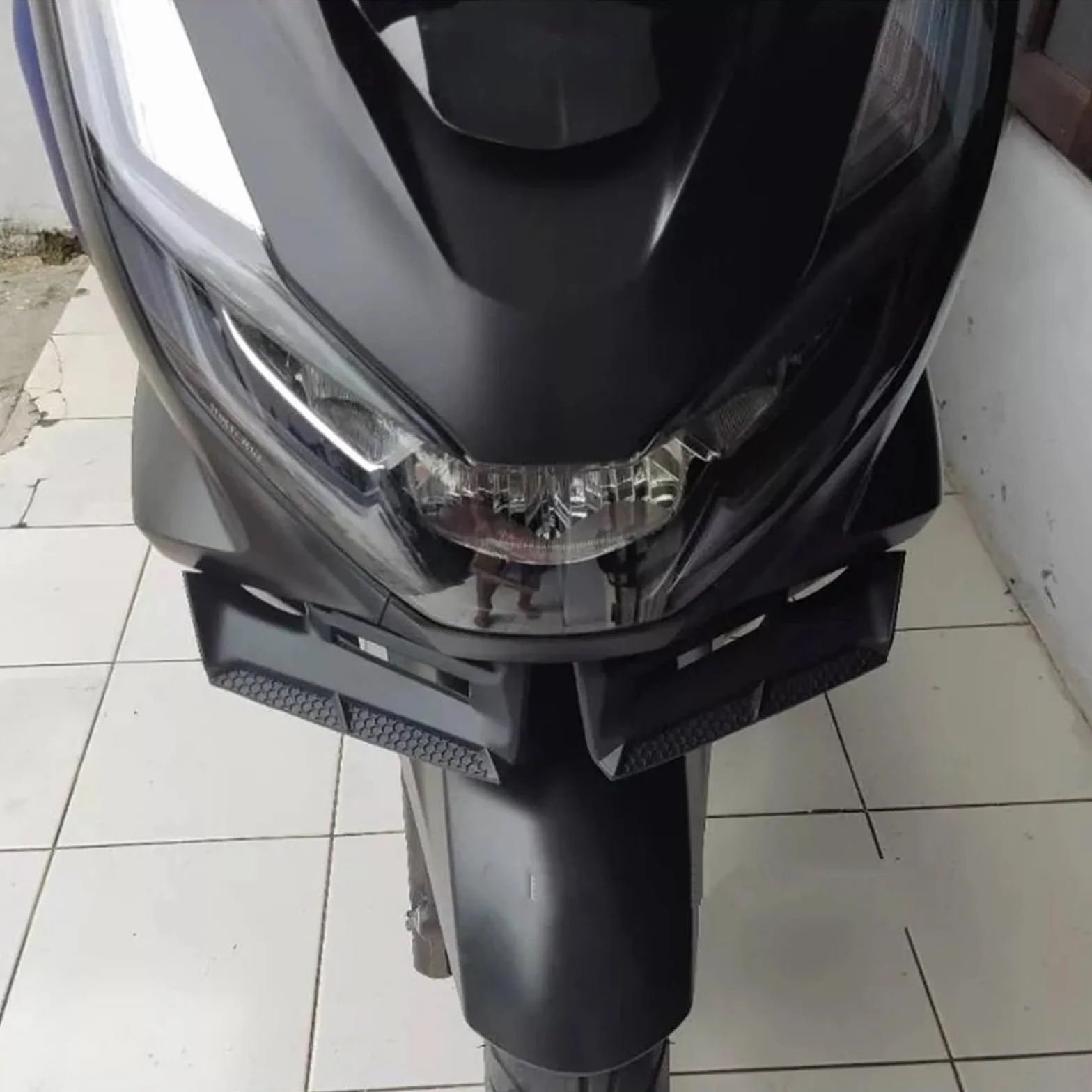 Front Bumper Splitter Pasuje do HONDA PCX 125 PCX 160 PCX125 PCX160 2021 2022 2023 przedni spojler stały skrzydło spojler tylnego zderzaka