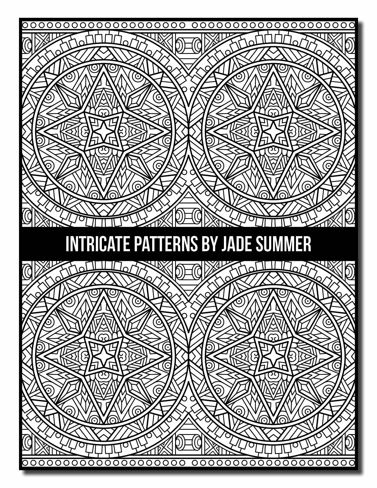 Intricate Patterns: An Adult Coloring Book with 50 Detailed Pattern Designs for Relaxation and Stress Relief
