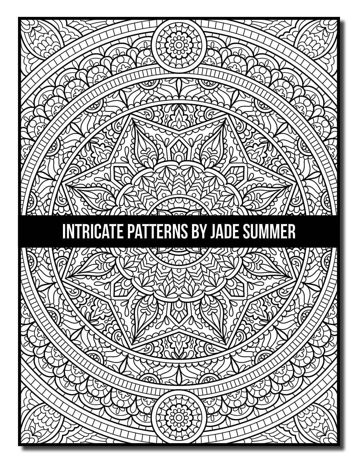 Intricate Patterns: An Adult Coloring Book with 50 Detailed Pattern Designs for Relaxation and Stress Relief