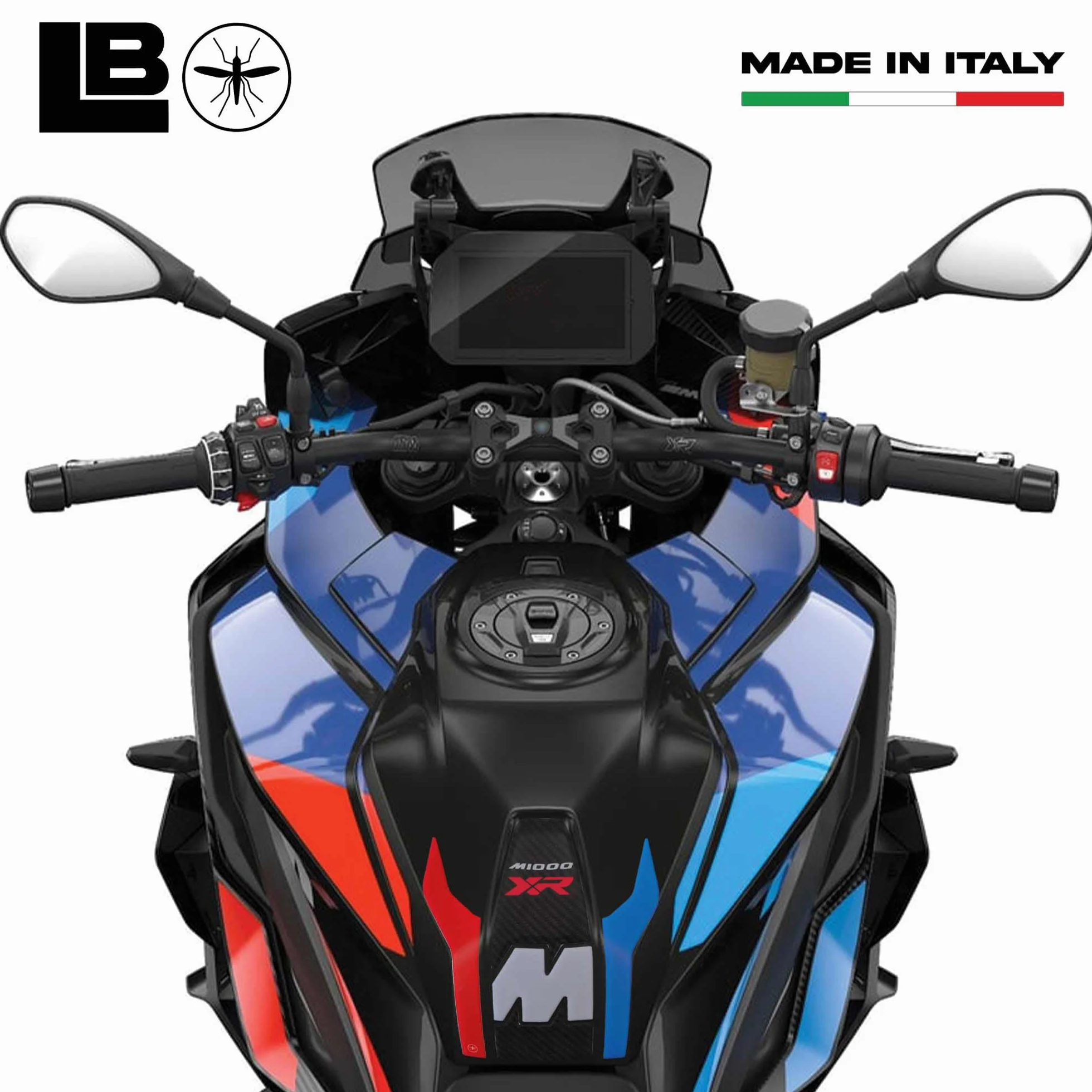 labelbike - Naklejka 3D na Zbiornik paliwa do Dekoracji i Ochrony Zbiornika Motocykla kompatybilna z BMW M 1000 XR