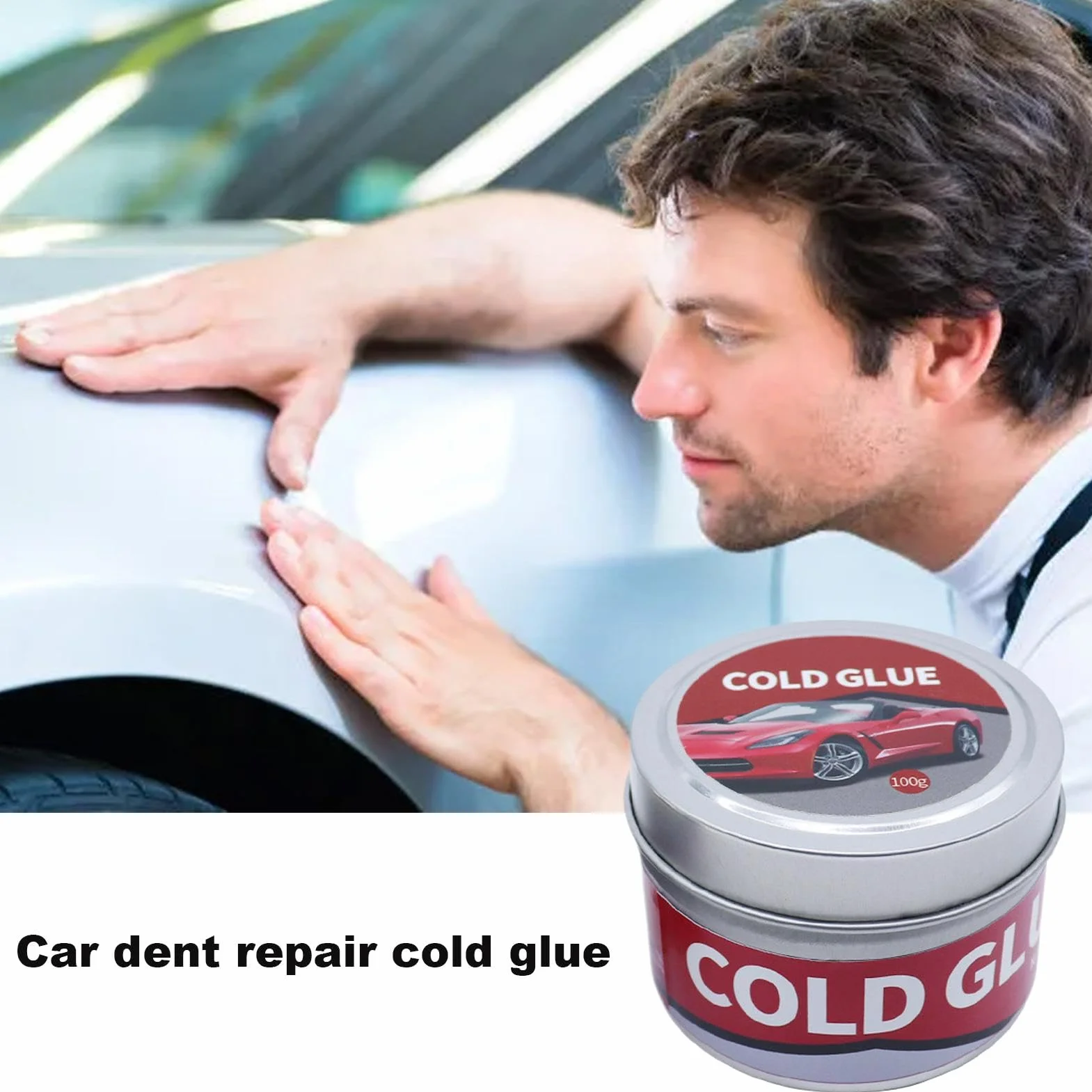 Cold Glue Dent Removal, Car Body Repair Glue, Cold Glue Adhesive Fast Repair, Compact Adhesive Repair Tool, Effective Dent Puller Glue Automotive, Easy To Use, Portable for Efficient Car Body Repair