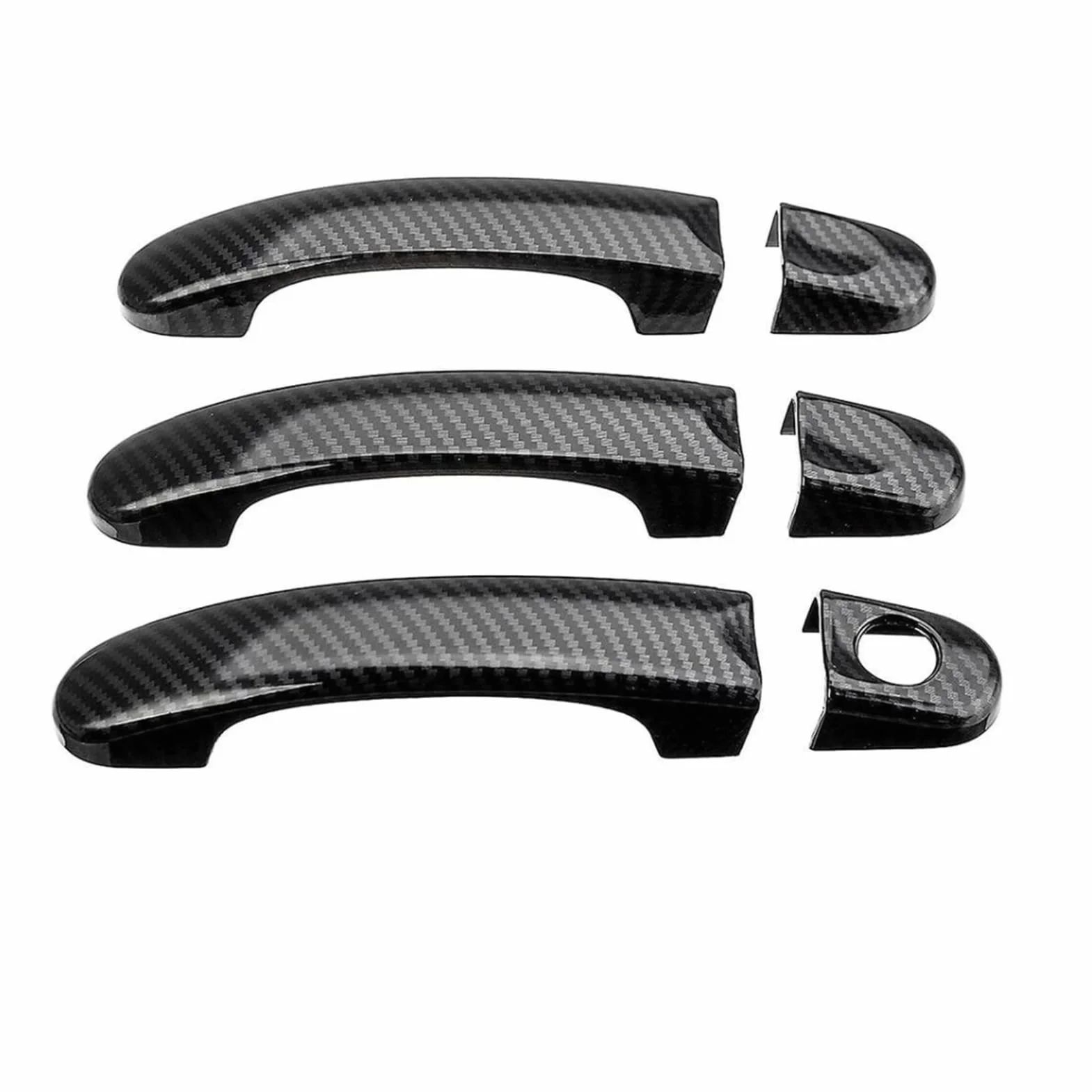 Viviance Zestaw 6 uchwytów Abs Carbon, 3 szt., kompatybilny z VW Transporter T5 T6 Caddy, kompatybilny z Vans