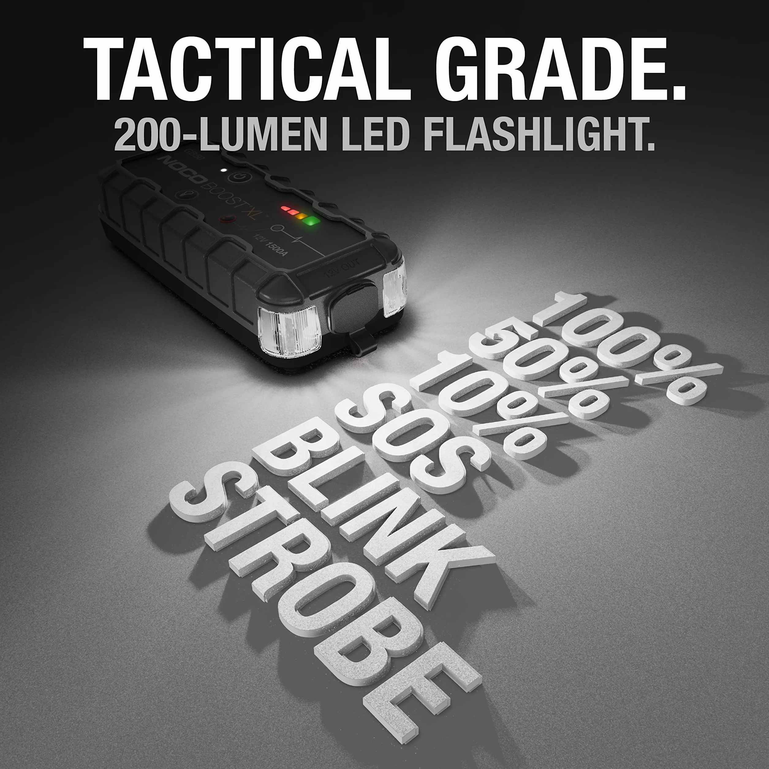 NOCO Boost XL GB50 1500 A 12 V UltraSafe Urządzenie Ułatwiające Rozruch, Przenośne Urządzenie Rozruchowe do Silników Benzynowych i Diesla o Pojemności do 7 l
