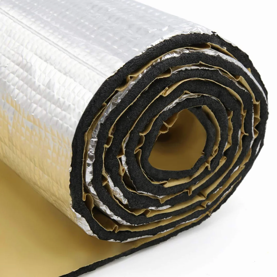sourcing map mata izolacyjna 236 mil 6,46 m² samochodowa mata akustyczna 6 mm x 60 cm x 100 cm