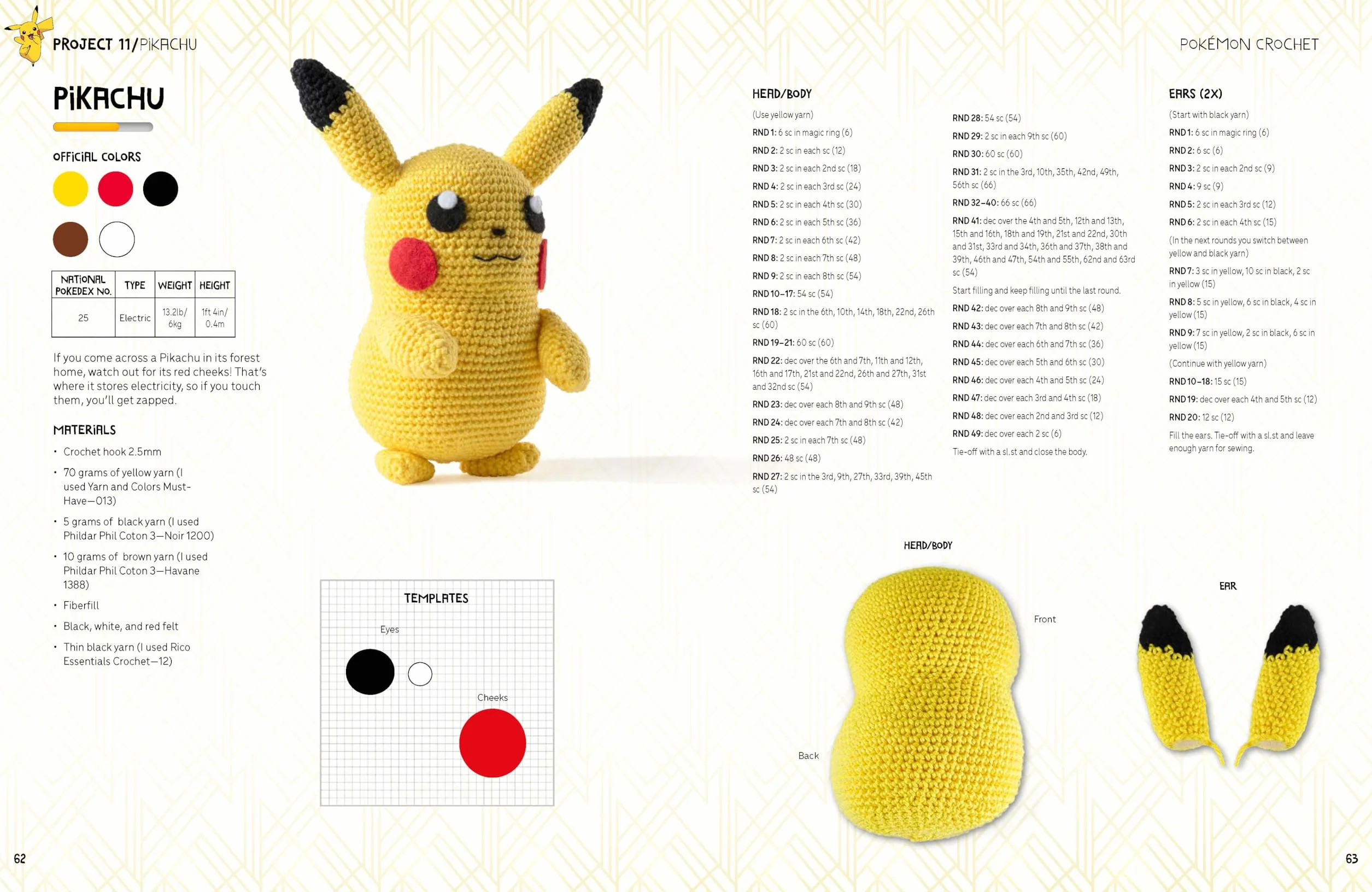 Pokémon Crochet: Bring Your Favorite Pokémon to Life with 20 Cute Crochet Patterns