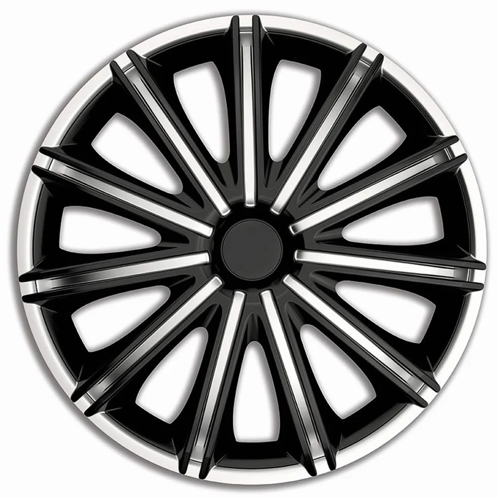 AUTO-STYLE Zestaw kołpaków Nero 18 srebrny czarny