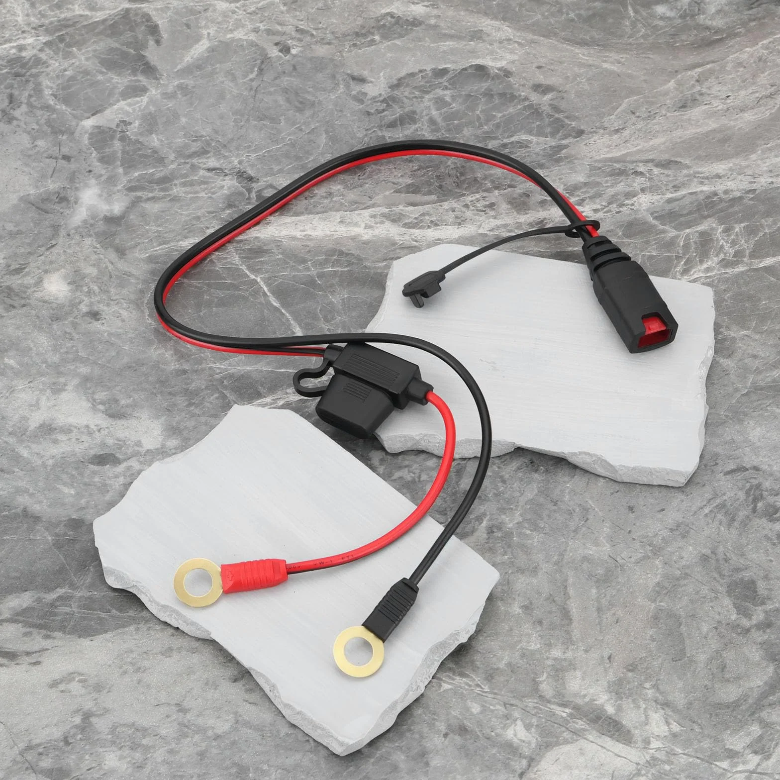 1 szt. GC008 do M10 oczkowe przewody zaciskowe wiązka przewodów inteligentnych ładowarek do akumulatorów kabel przedłużający do M10 (3/20.3 cm) rozmiar otworu kompatybilny z modelami G750
