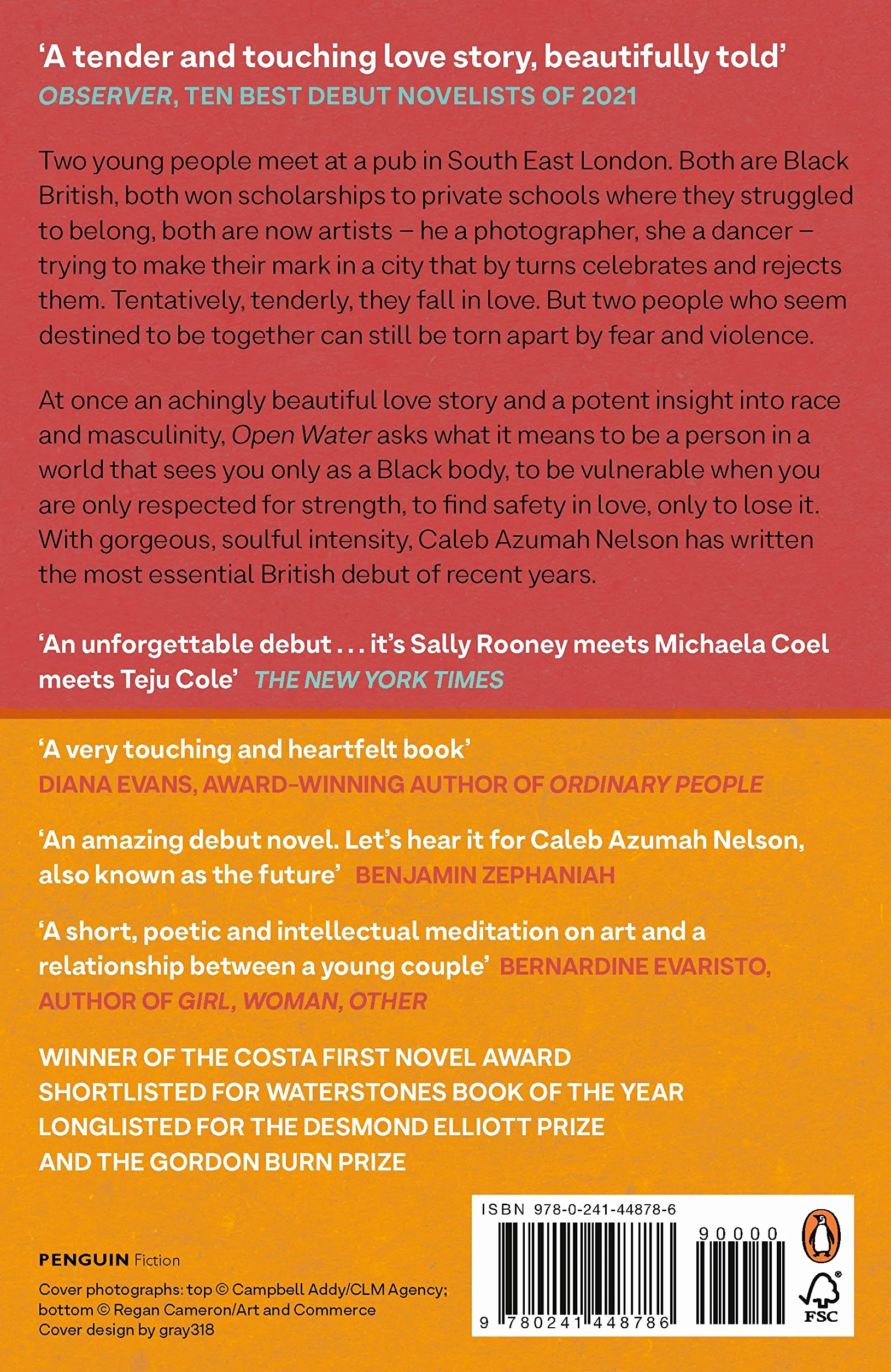 Open Water: Winner of the Costa First Novel Award 2021