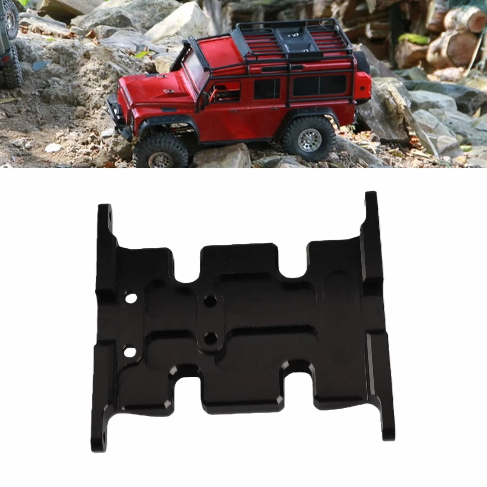 Środkowa osłona podwozia, aluminiowa osłona podwozia w skali 1:10 do samochodu AXIAL SCX10 RC