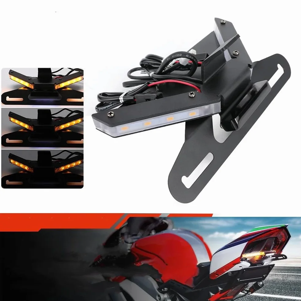 Ducati Panigale 955 V2 1000 1100 V4 S R Streetfighter 2019-2024 Ramka Z Numerem Rejestracyjnym Wspornik Tablicy Rejestracyjnej Ogon Tidy