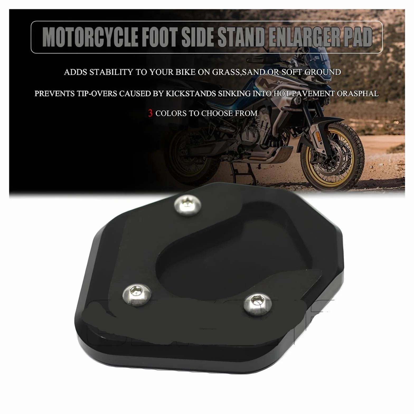Fit For C-F-M-O-T-O MT800 800MT 650MT 800 650 MT CF MOTO 650 TR-G 650TR-G Accessories Motorcycle Side Stand Extension Pad Bracket(650MT Black)